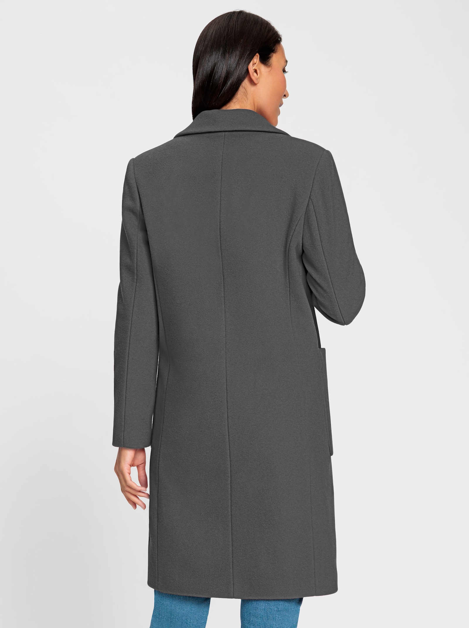 heine Kurzmantel mit großen Taschen - grau