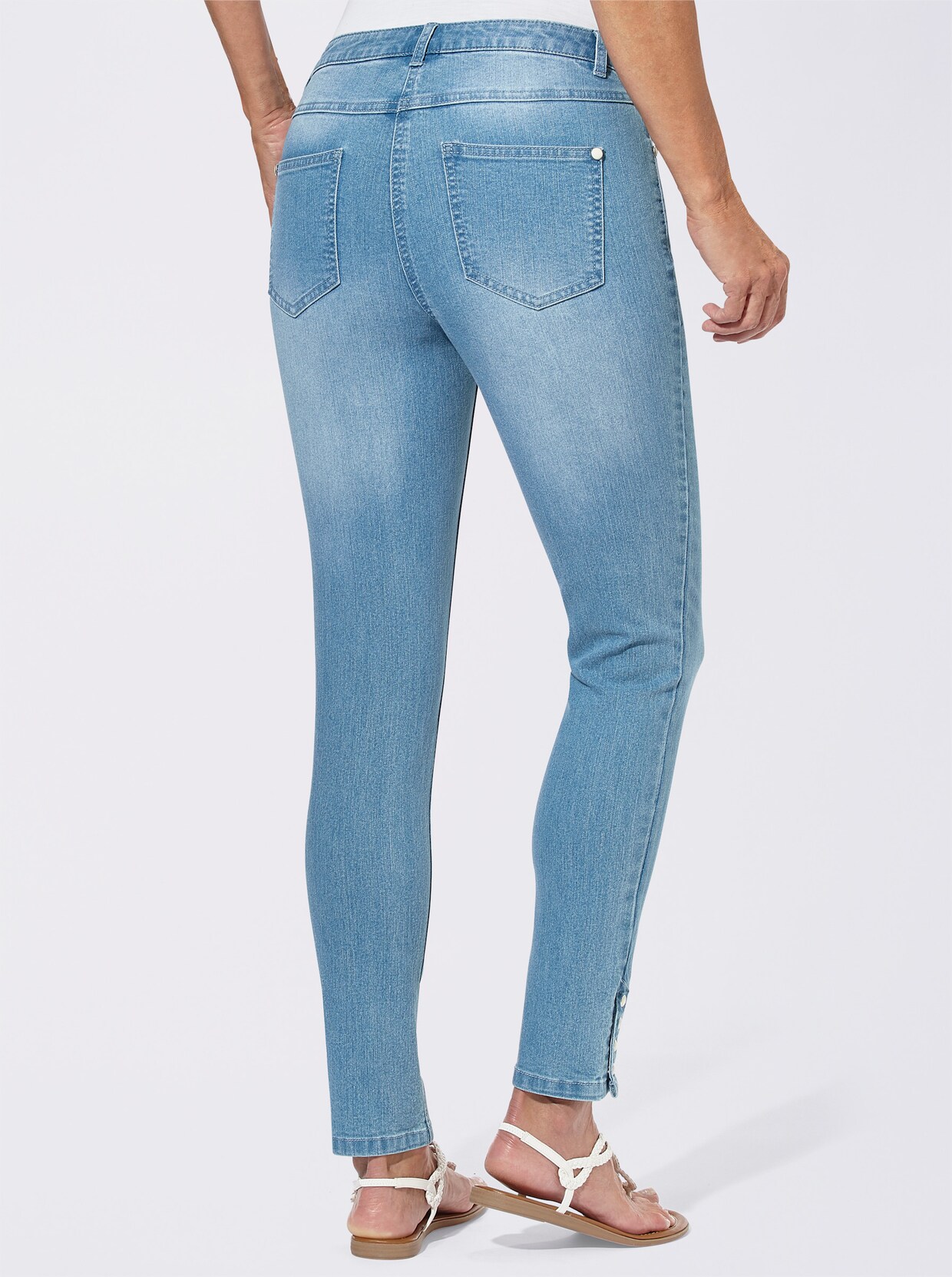 5-Pocket-Jeans - blue-bleached