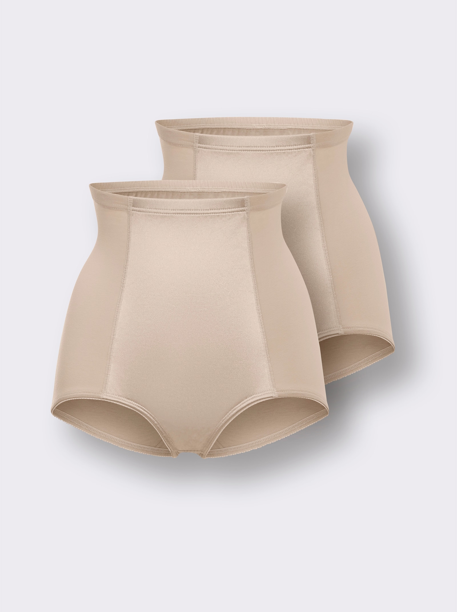wäschepur Slip gainant avec empiècement en satin - café au lait