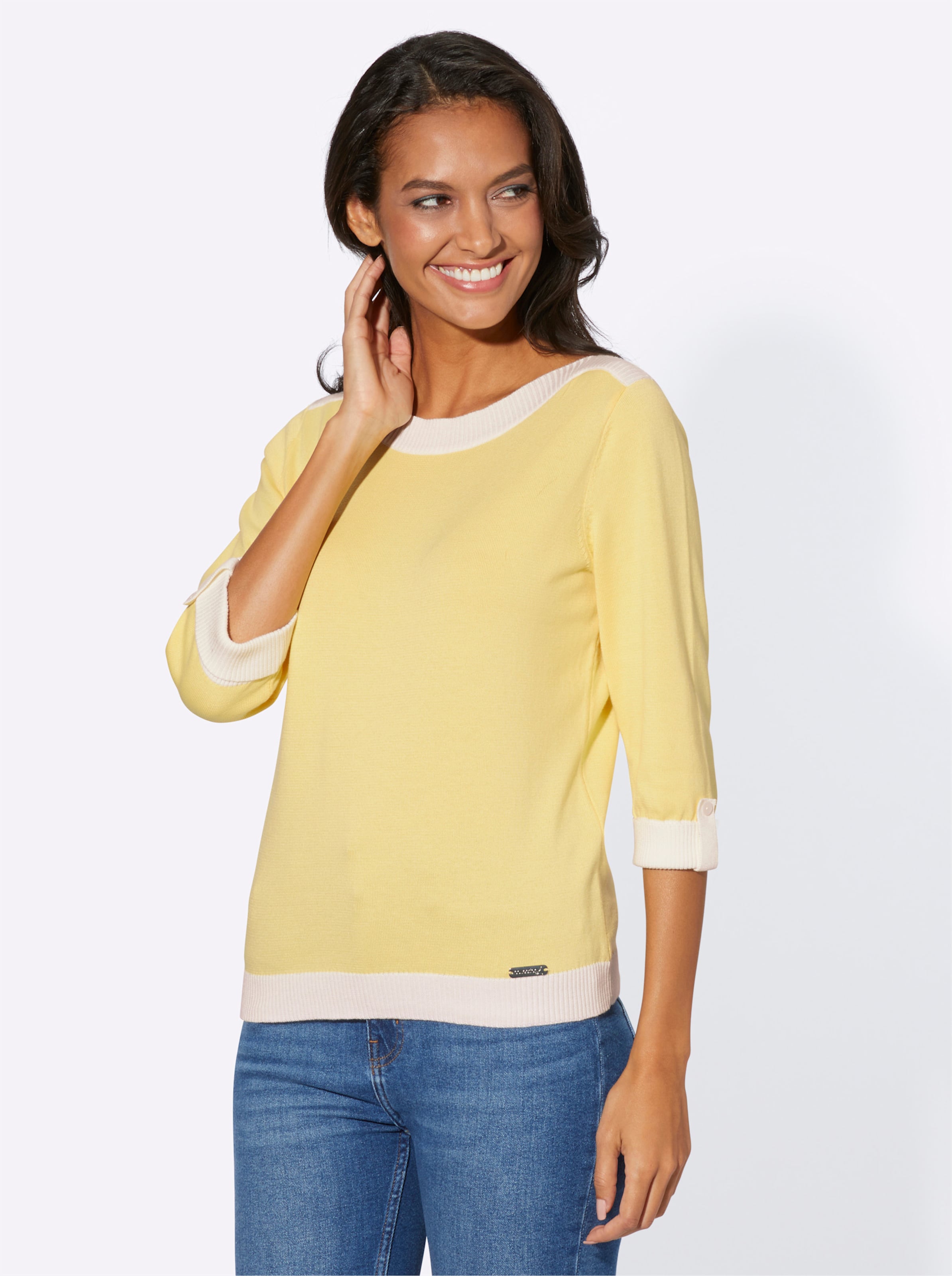 Pullover met 3/4-mouwen