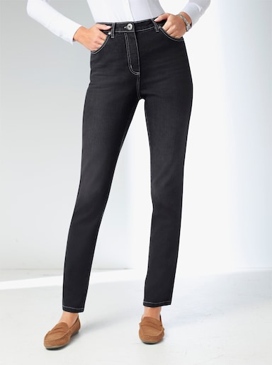 Stretch-Jeans - black-denim