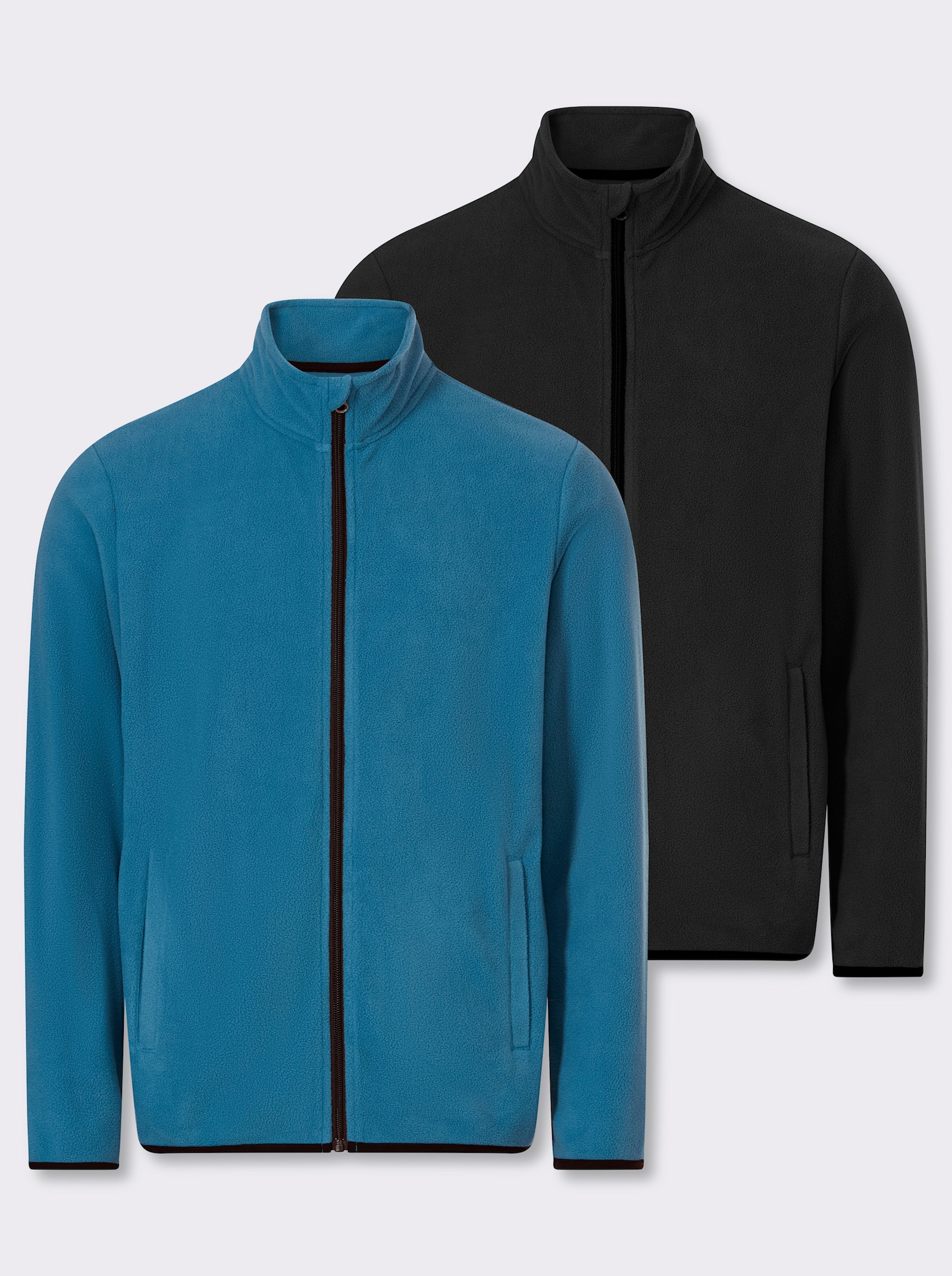 Catamaran Fleecejacke - topas + schwarz