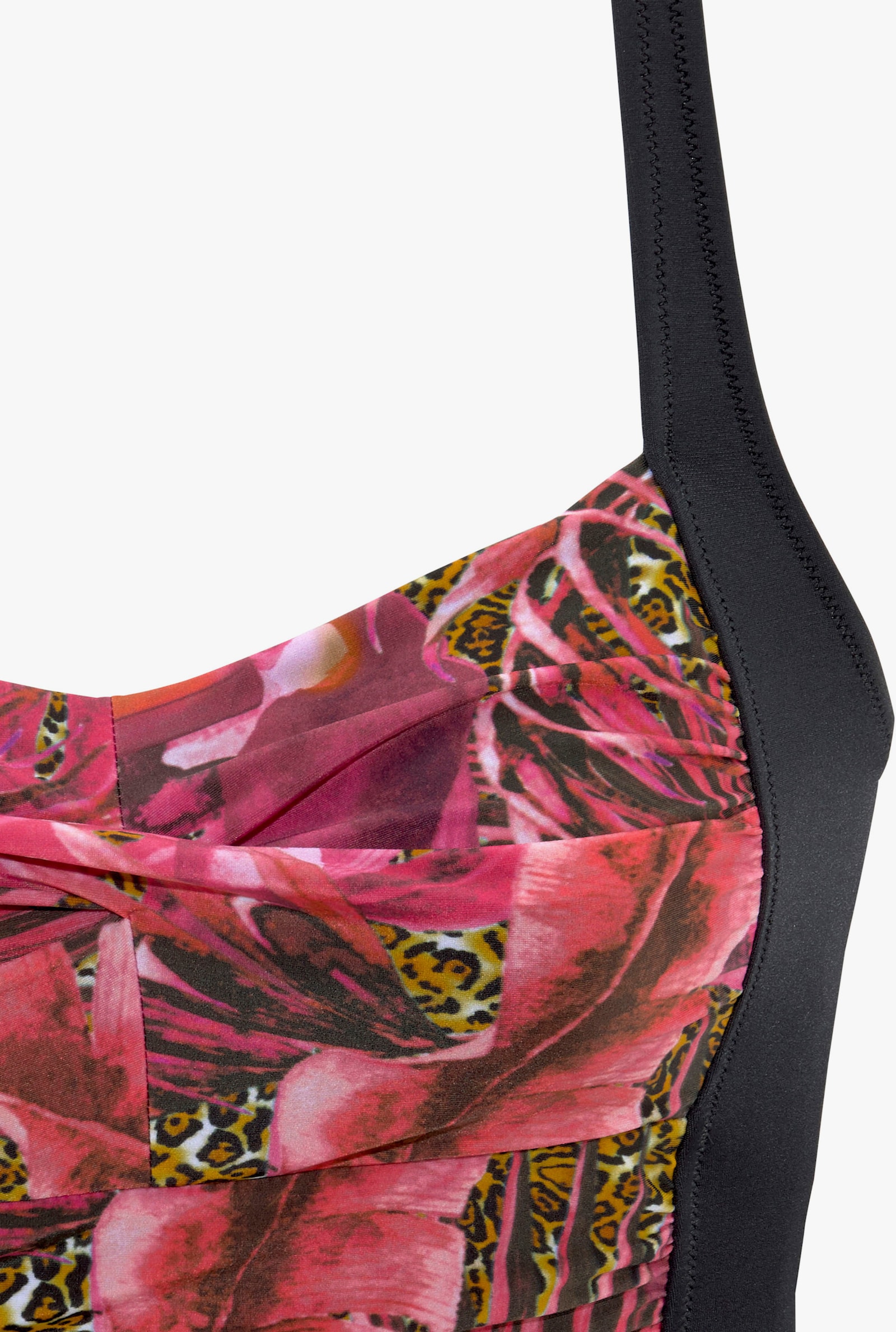 LASCANA Badeanzug - pink-bedruckt