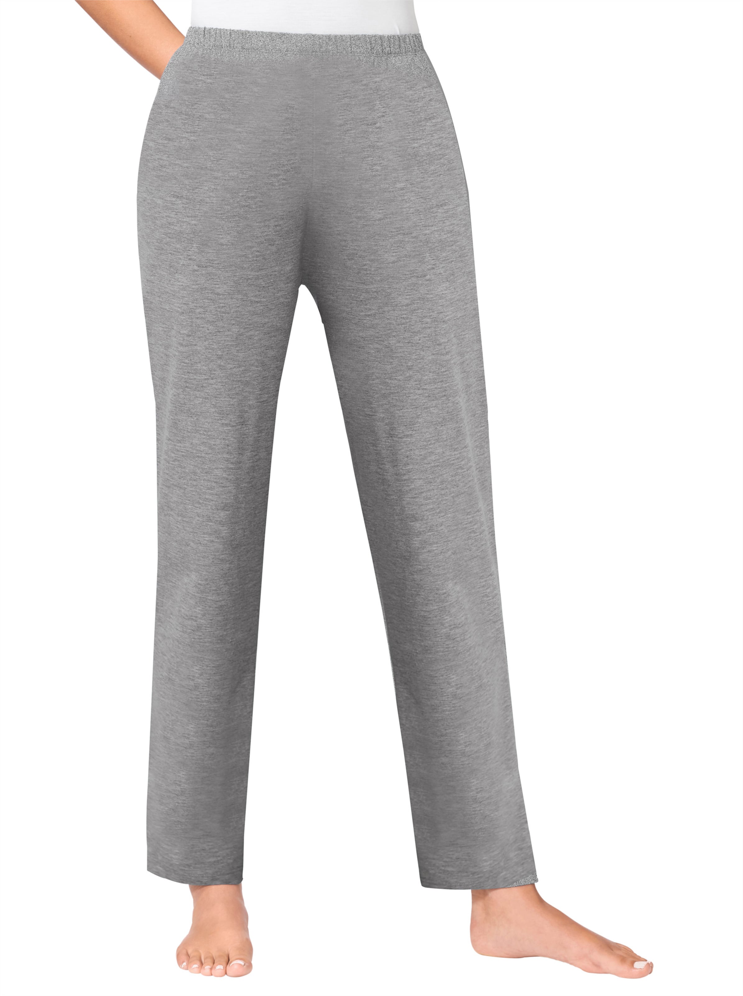 Feel Good Damen Schwarz + Grau-Meliert Hosen - Bild 2