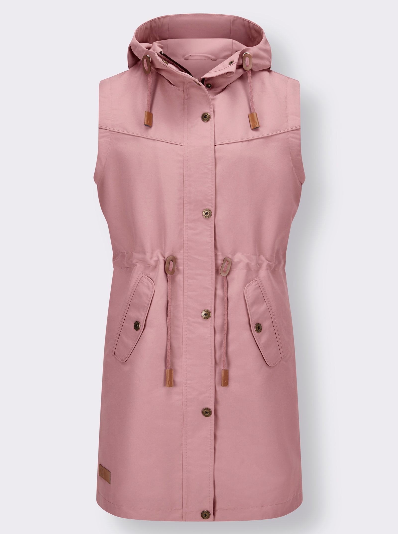 2-in-1-Jacke mit abzippbaren Ärmeln - rosenquarz