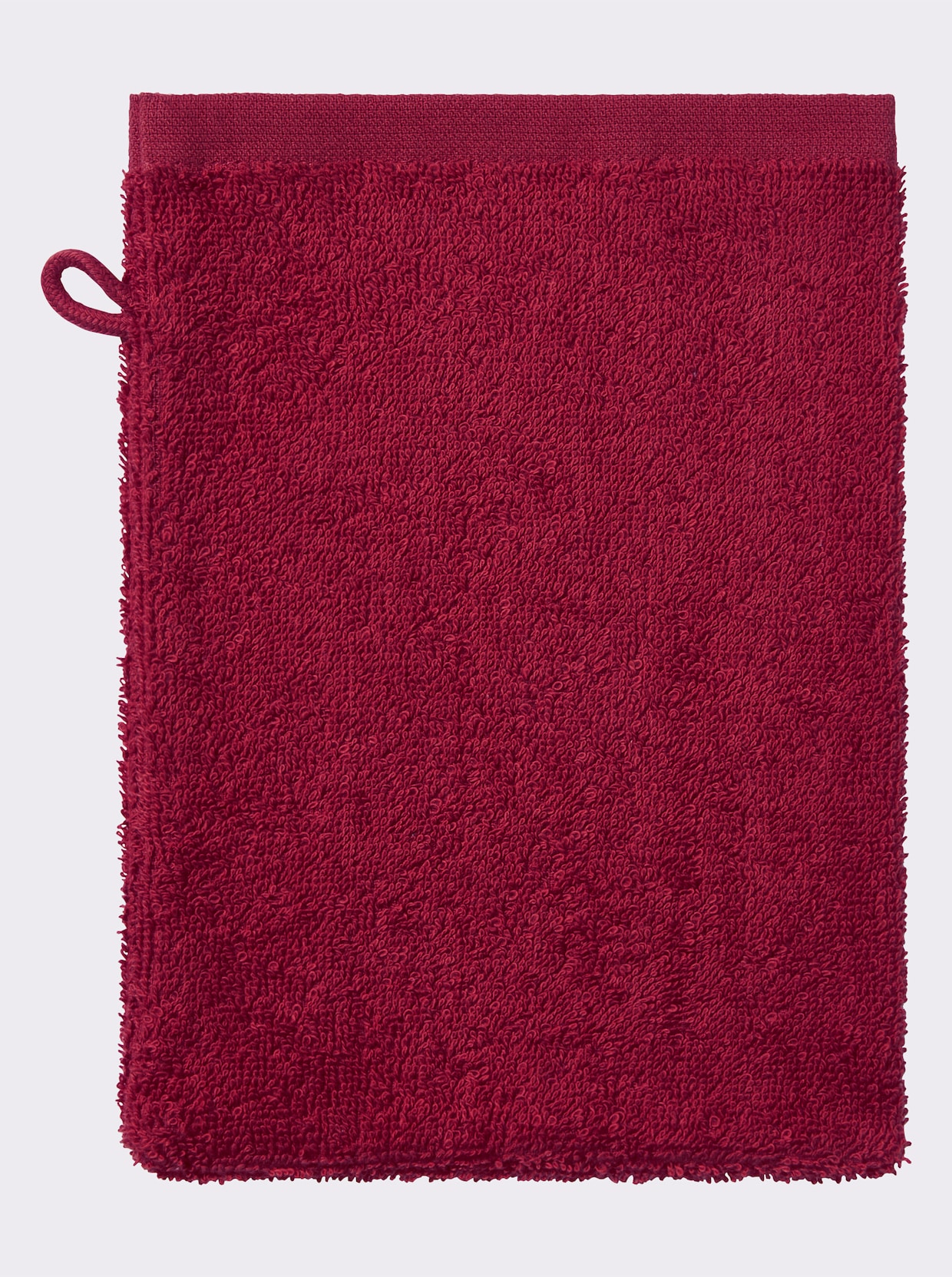 wäschepur Handdoek - donkerrood
