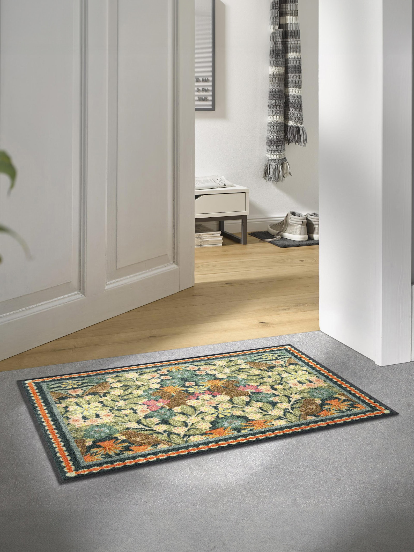 wash+dry by Kleen-Tex Fußmatte - grün-gemustert