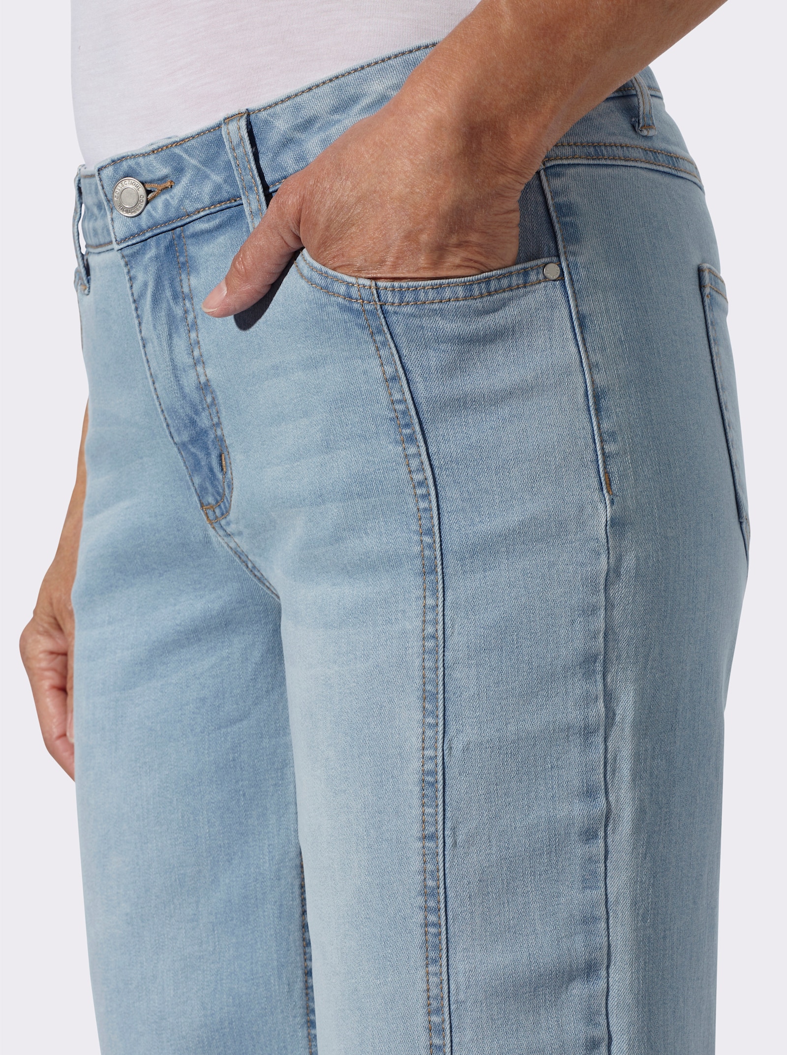 5-Pocket-Jeans in Stretch-Qualität - blue-bleached