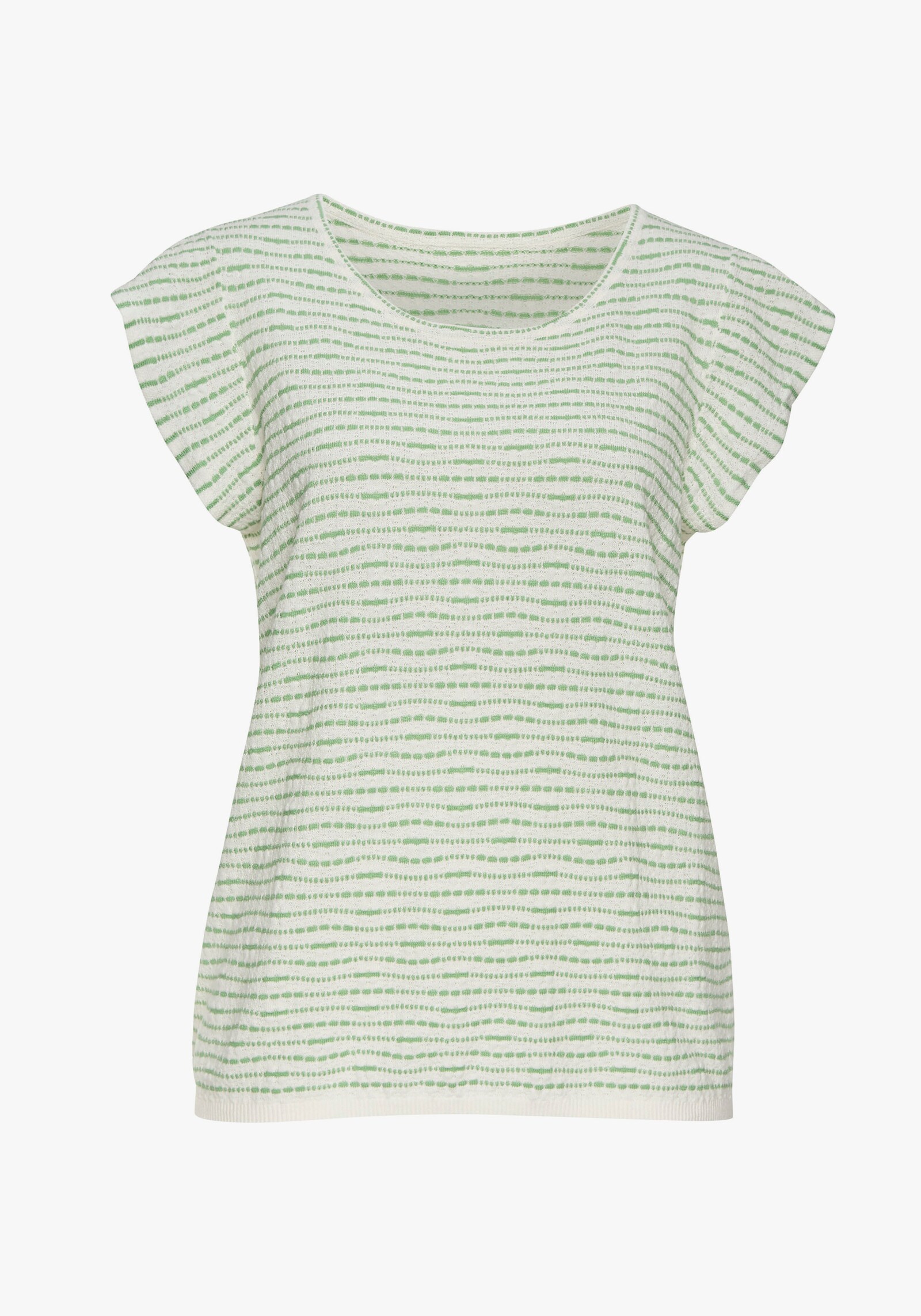 Vivance Rundhalsshirt - creme-grün