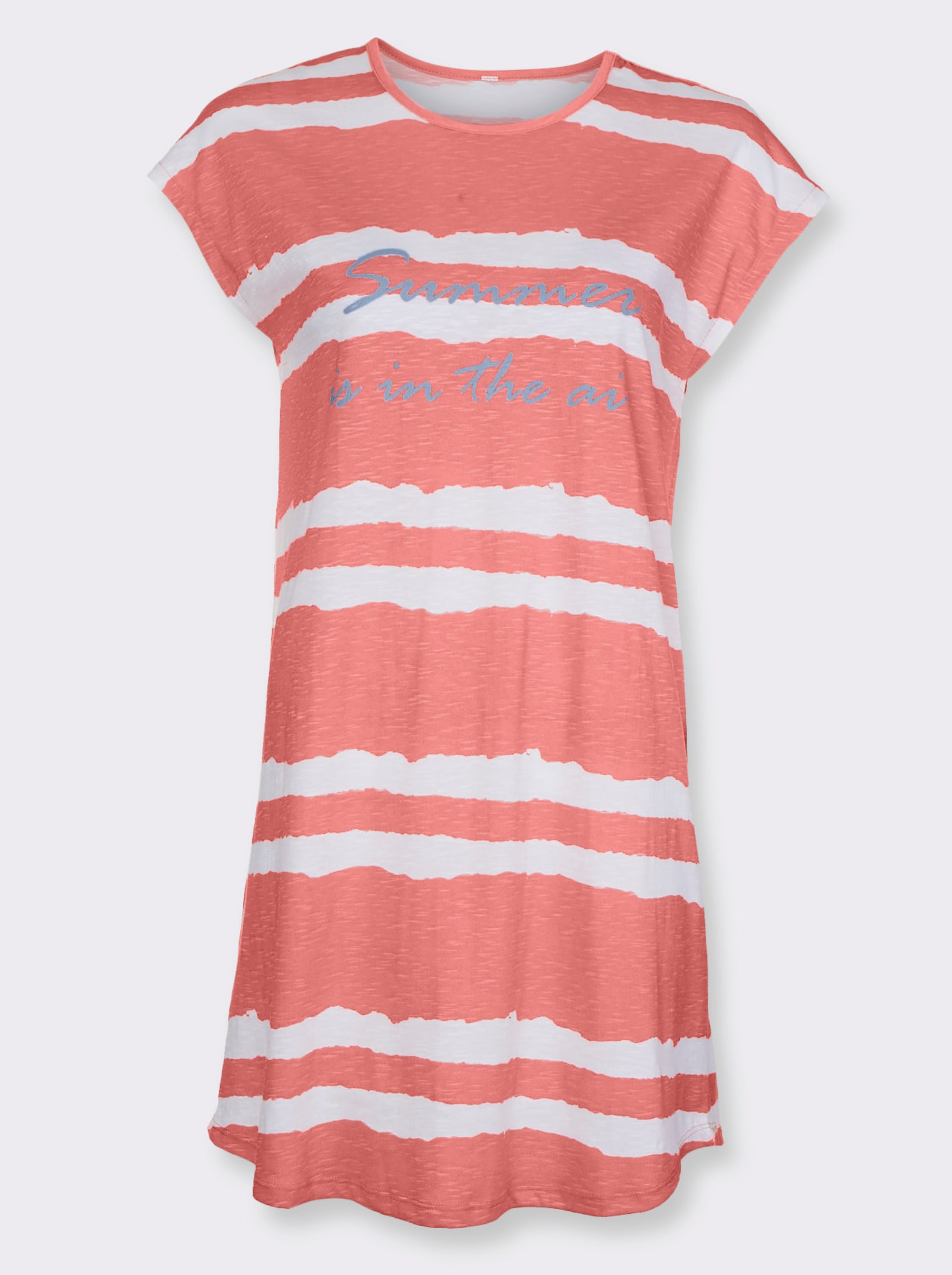 wäschepur Nočné košele, textúrovaný efekt - bledomodrá + marhuľová