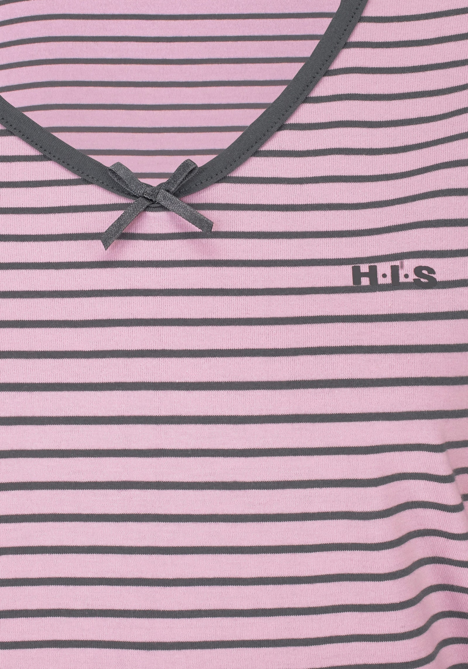 H.I.S Pyjama - rosa-anthrazit