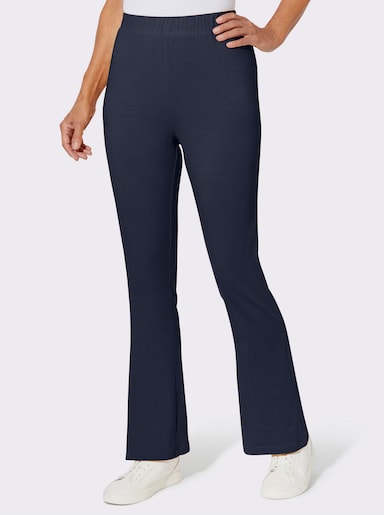 Freizeithose in Schlaghosen-Form - marine