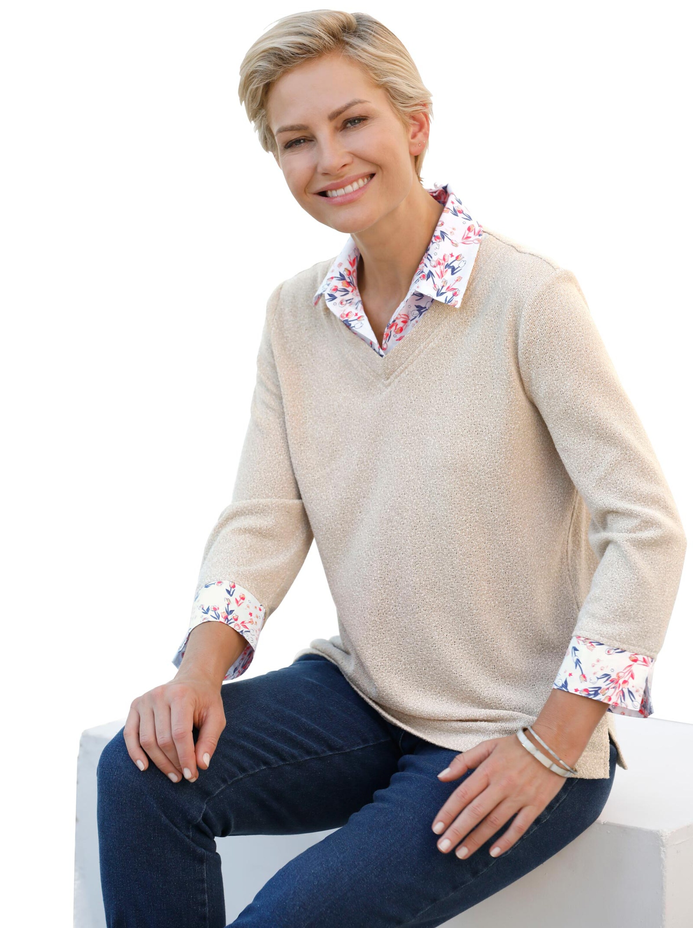 Shirt - sand-meliert