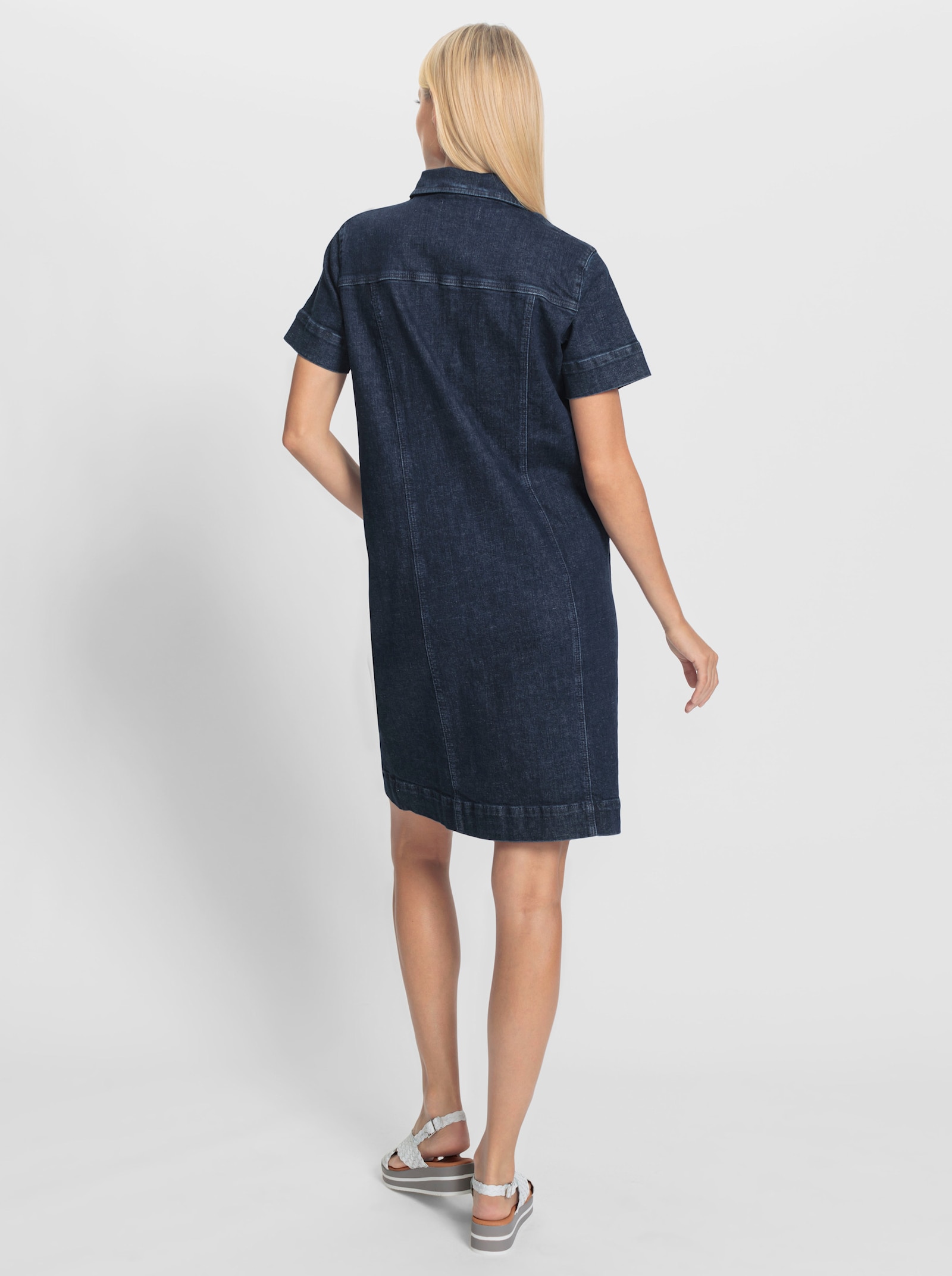 heine Jeanskleid mit halber Knopfleiste - dark blue