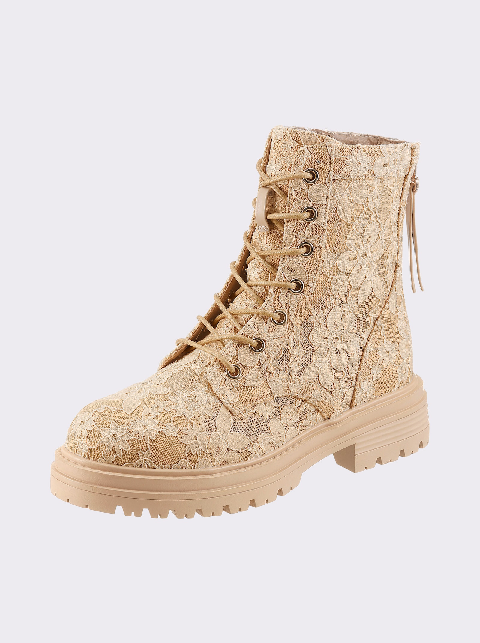 heine Schnürstiefelette - camel