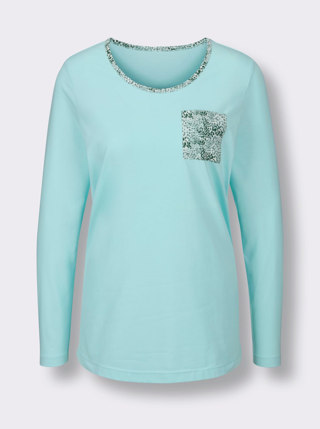 wäschepur Pyjama's - mint/ecru bedrukt + roze/ecru bedrukt