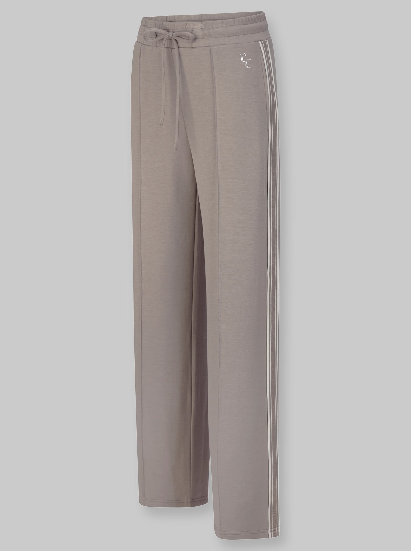 heine Sweathose mit Galonstreifen - taupe