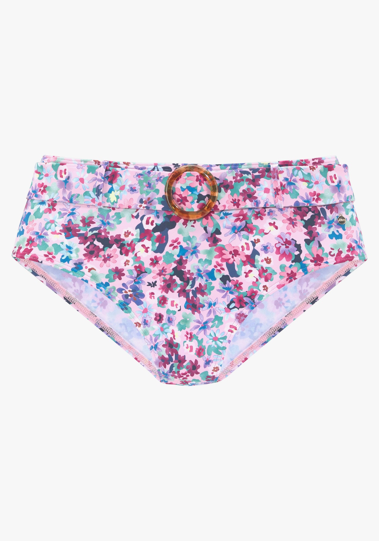 s.Oliver Highwaist bikinibroekje - paars geprint