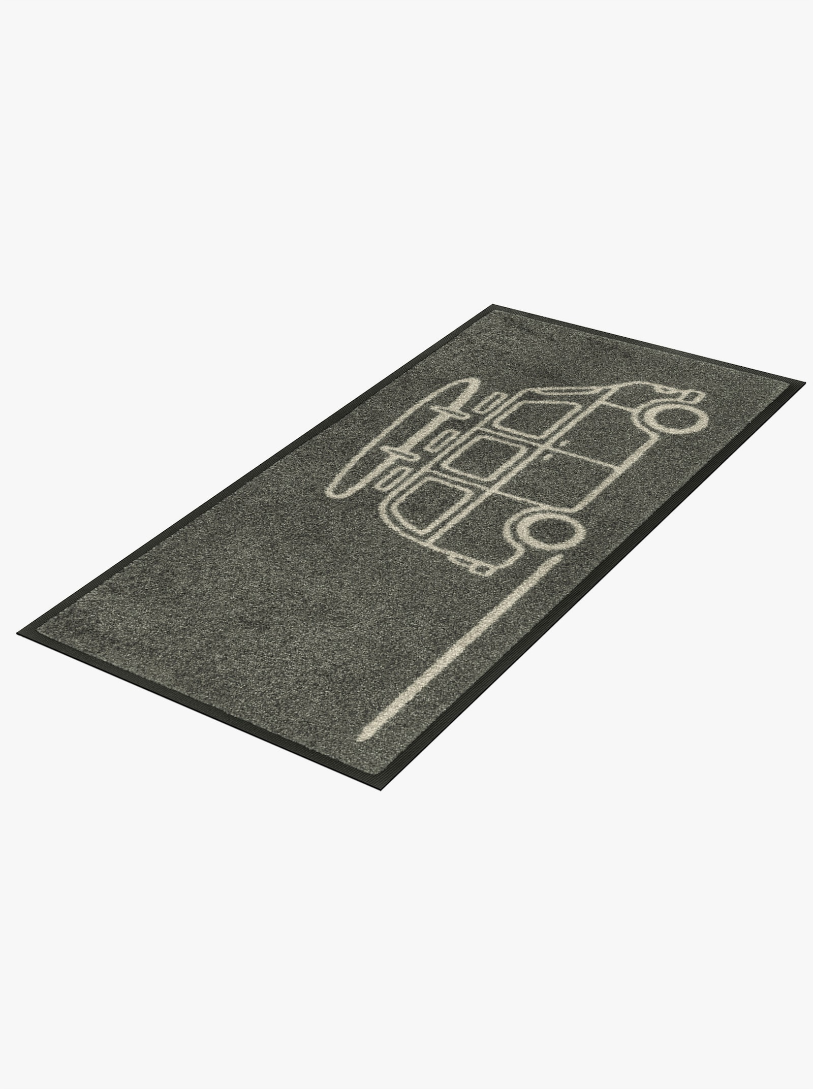 wash+dry by Kleen-Tex Fußmatte - grau