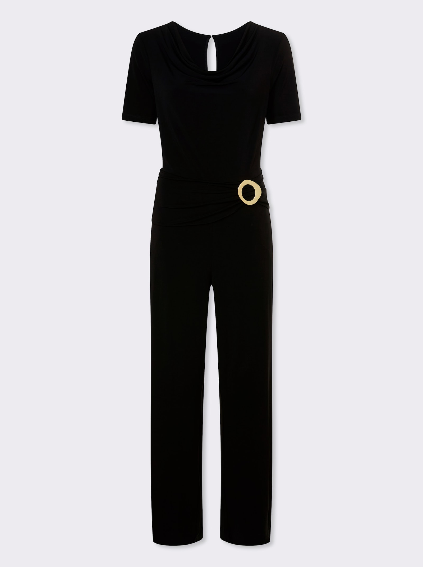 heine Overall mit Taillenraffung - schwarz