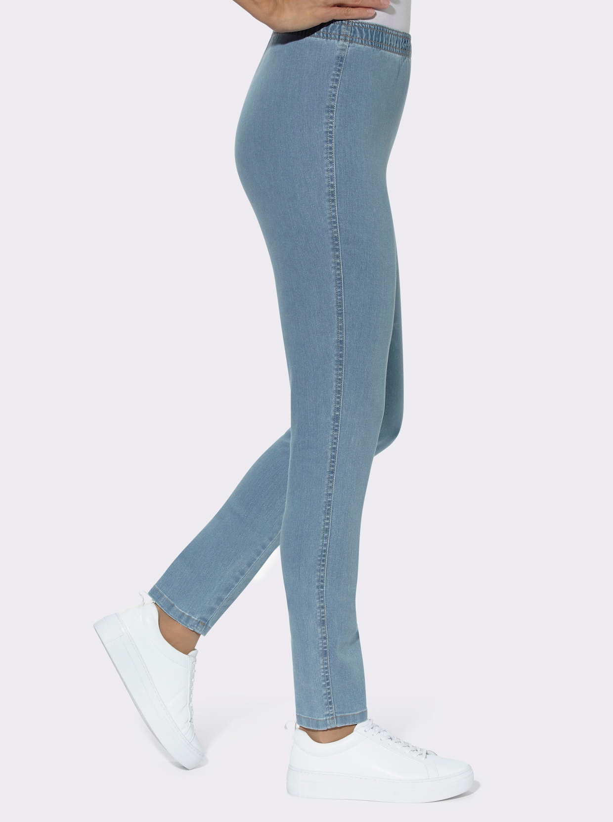 jeans - blue-bleached