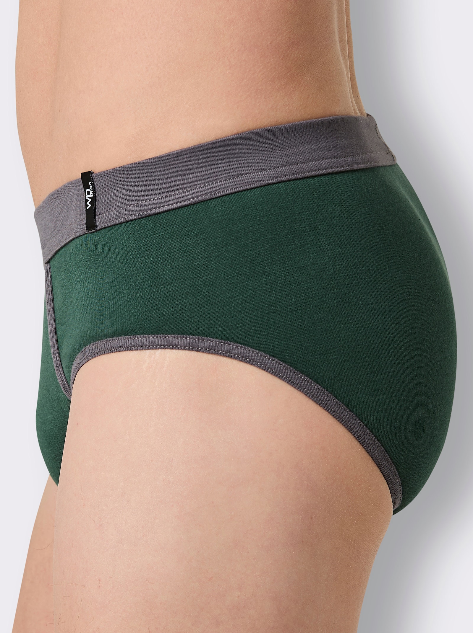 wäschepur men Slip - anthrazit + moos