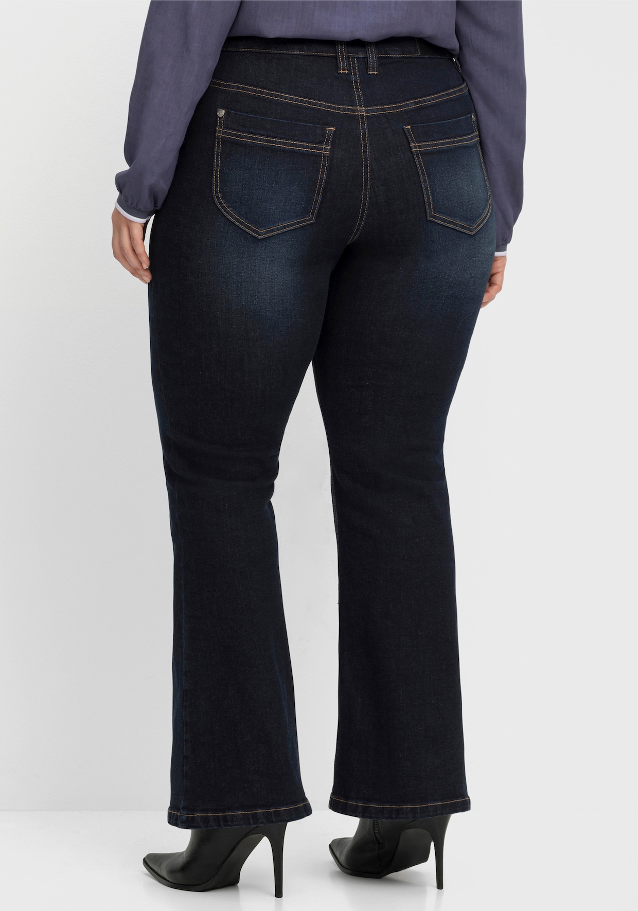 sheego Bootcut jeans - dark blue denim