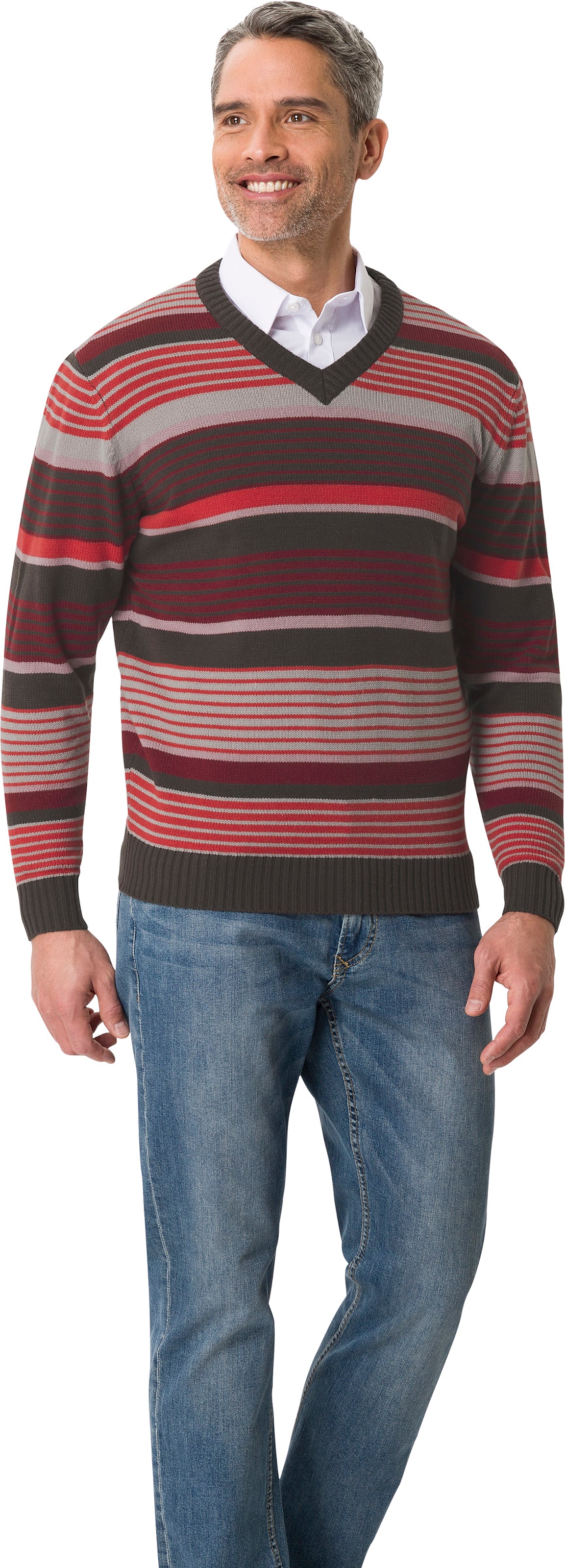 Thumbnail - V-Ausschnitt-Pullover