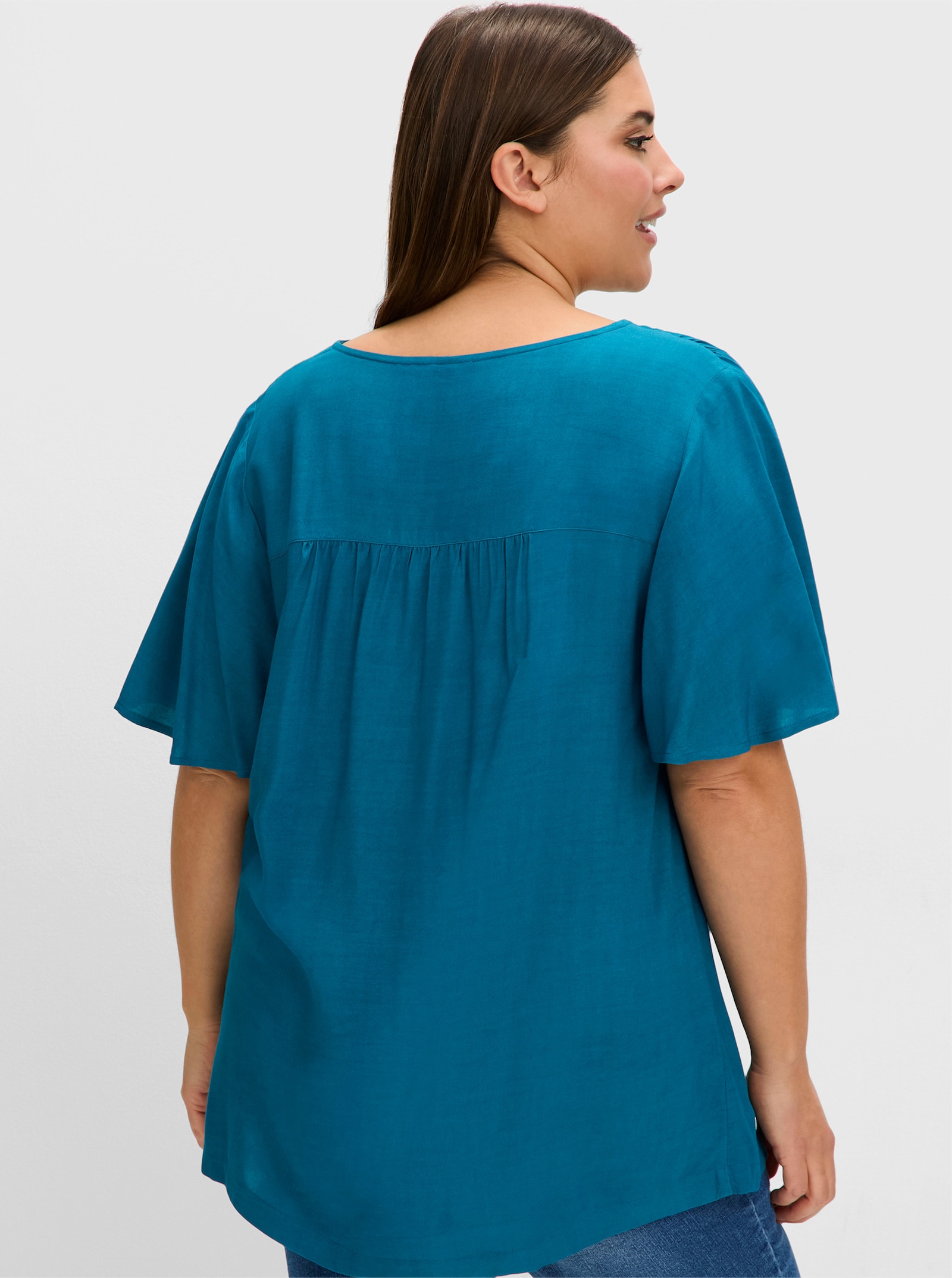 sheego Tunika in leichter A-Linie - dunkelpetrol