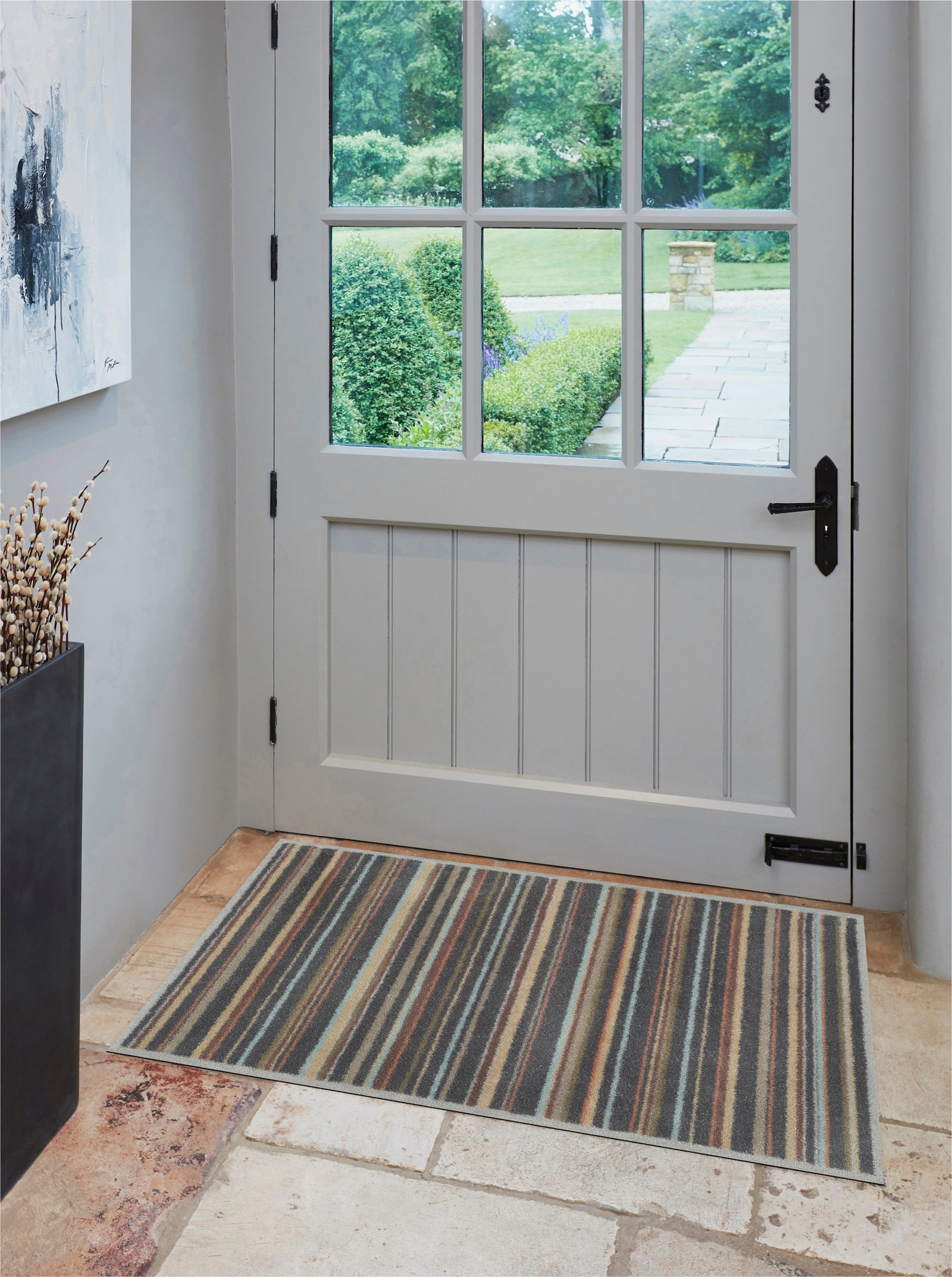 Turtle Mat Fußmatte - grau-braun