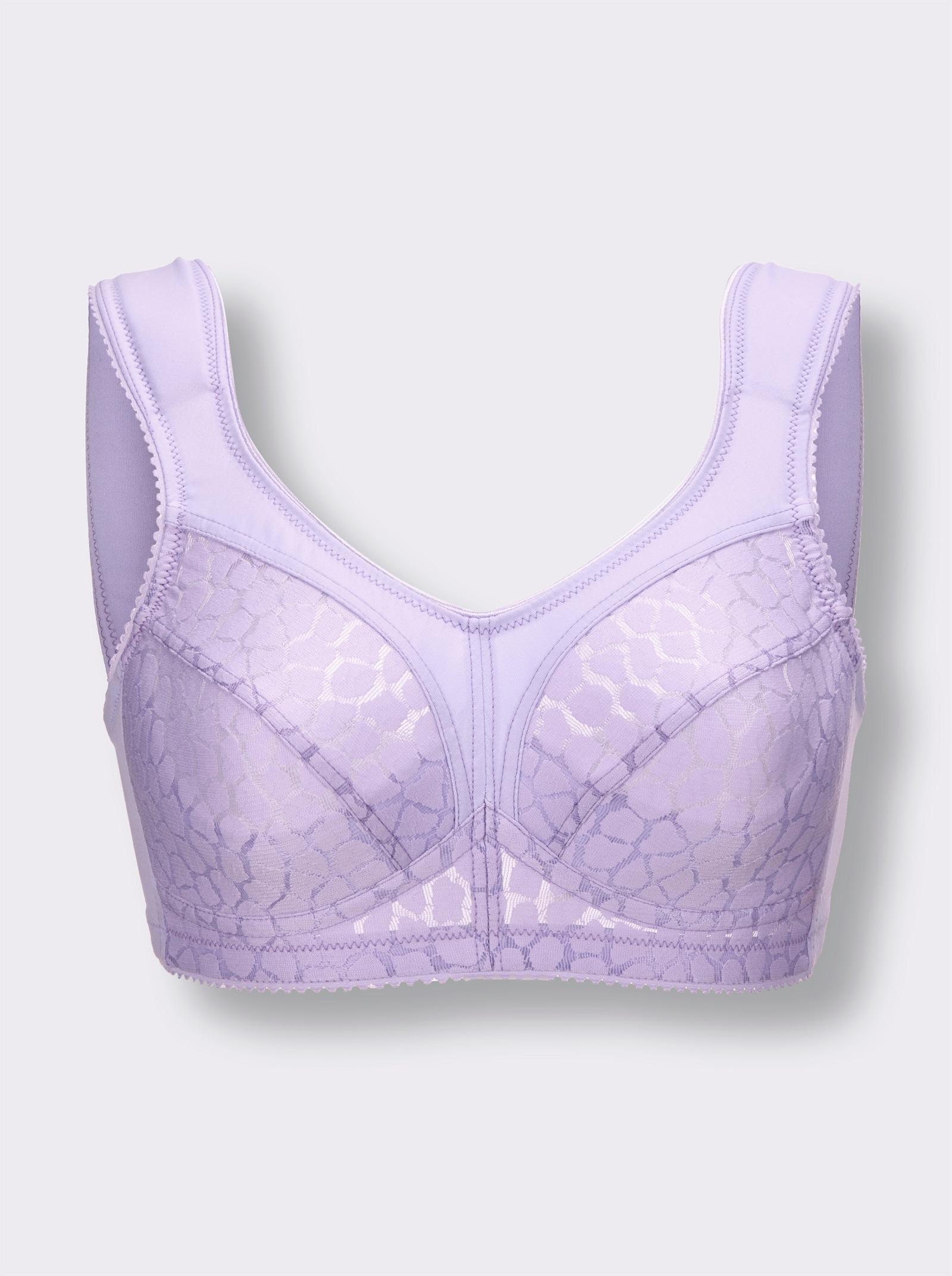 Steunbeha zonder beugel met jacquardkant - lila