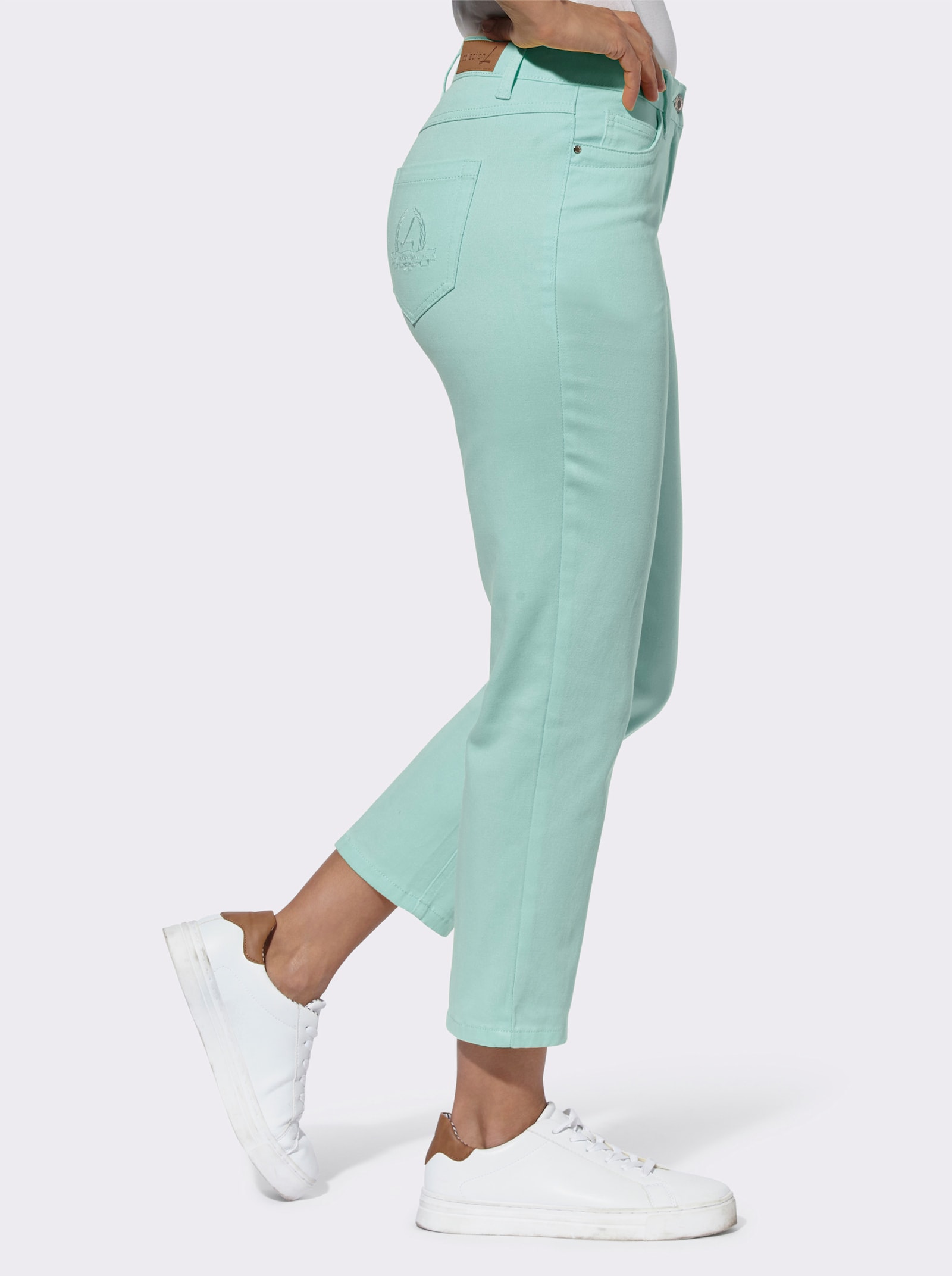 7/8-Hose in Stretch-Qualität - mint