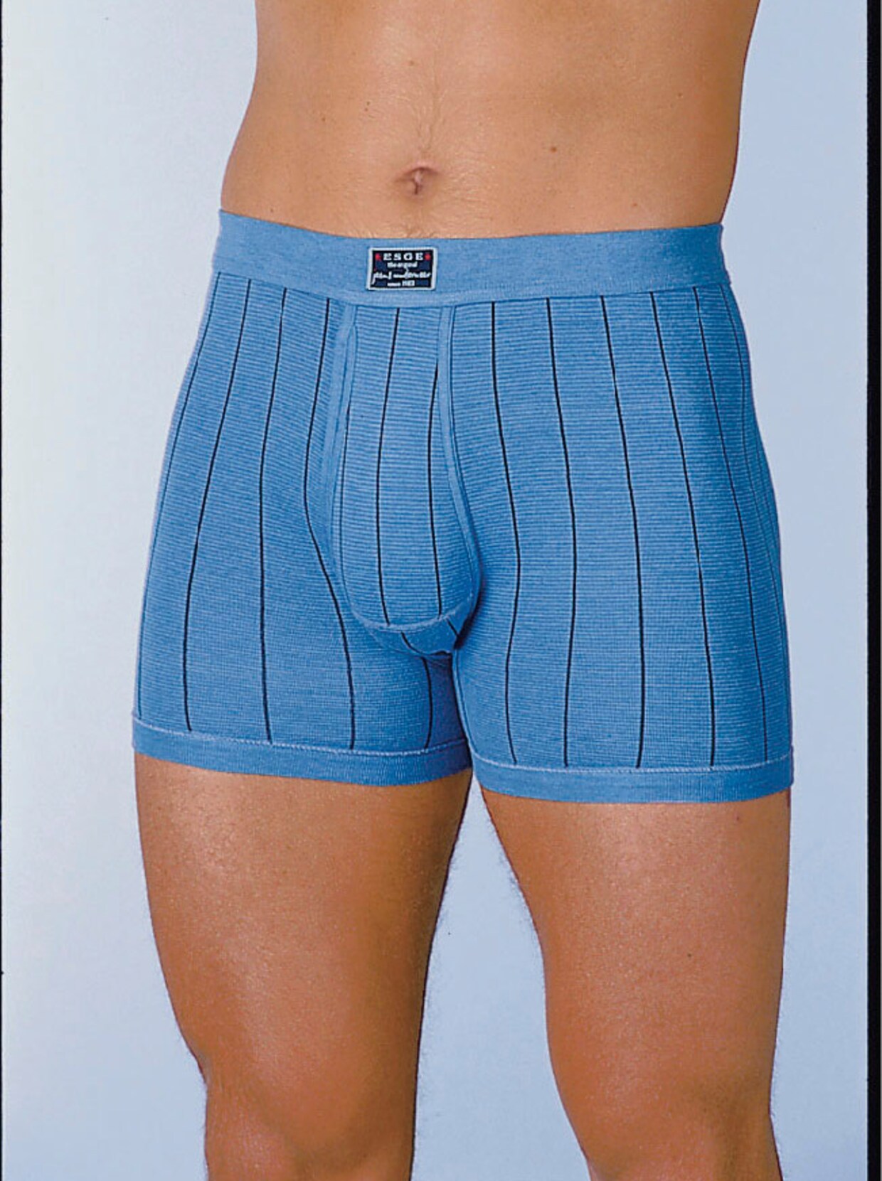 ESGE Shorts - ljusblå, randig