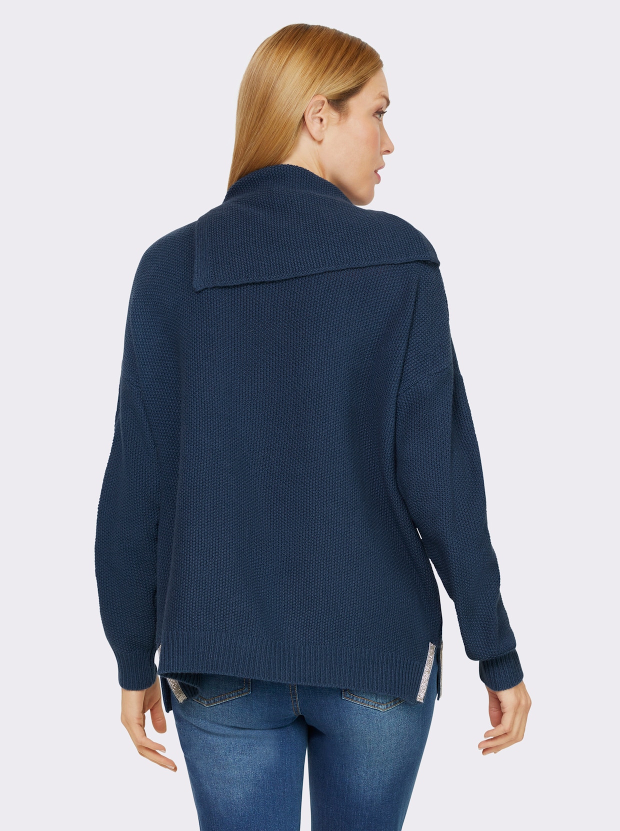 heine Langarm-Pullover - dunkelblau