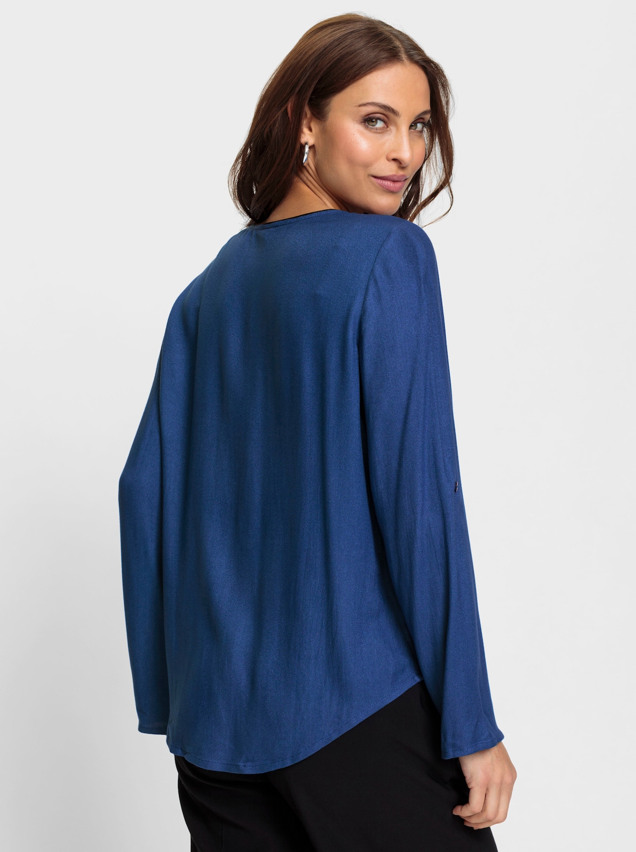 Comfortabele blouse - koningsblauw