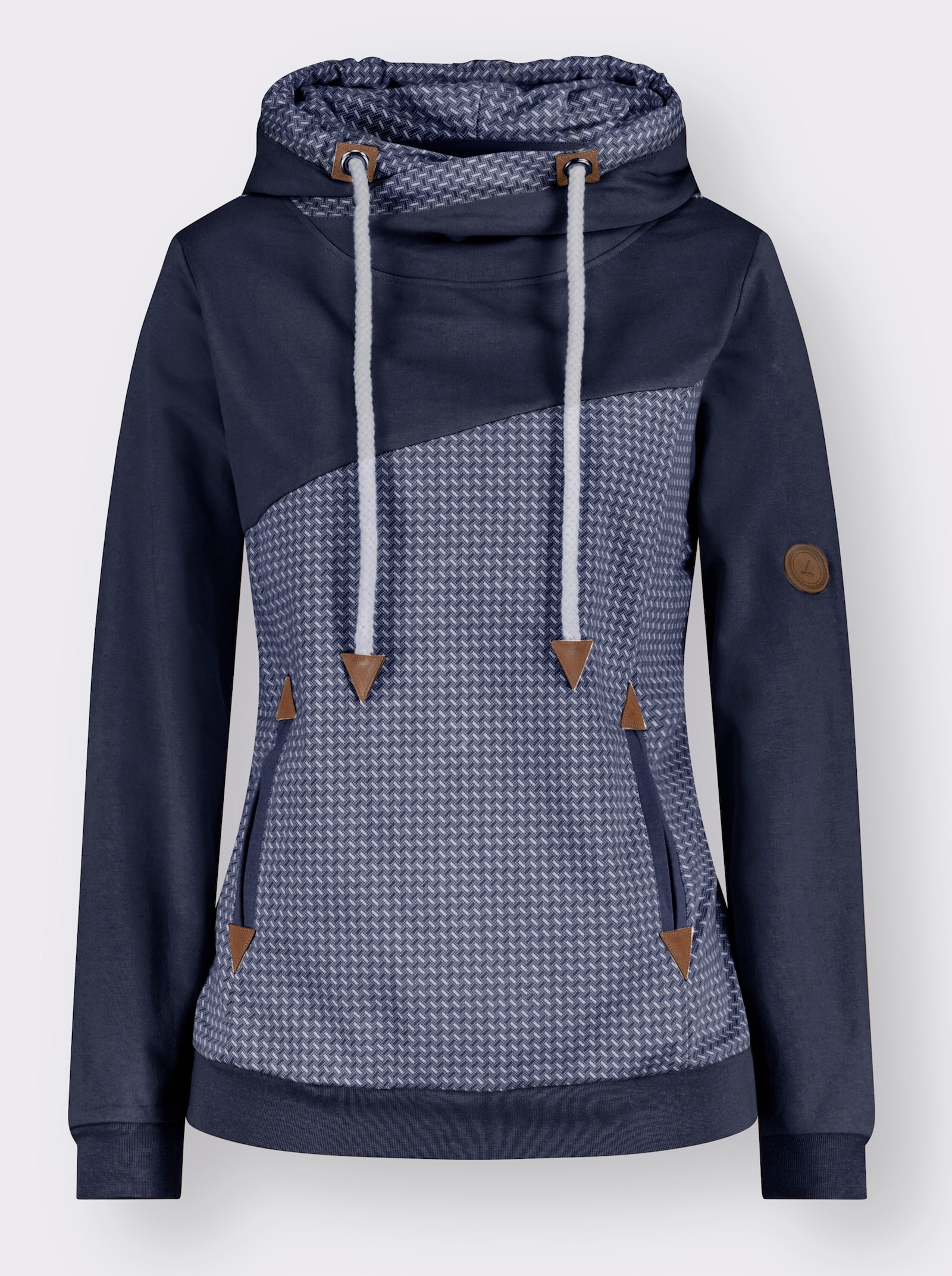 Sweatshirt mit Kapuze - marine