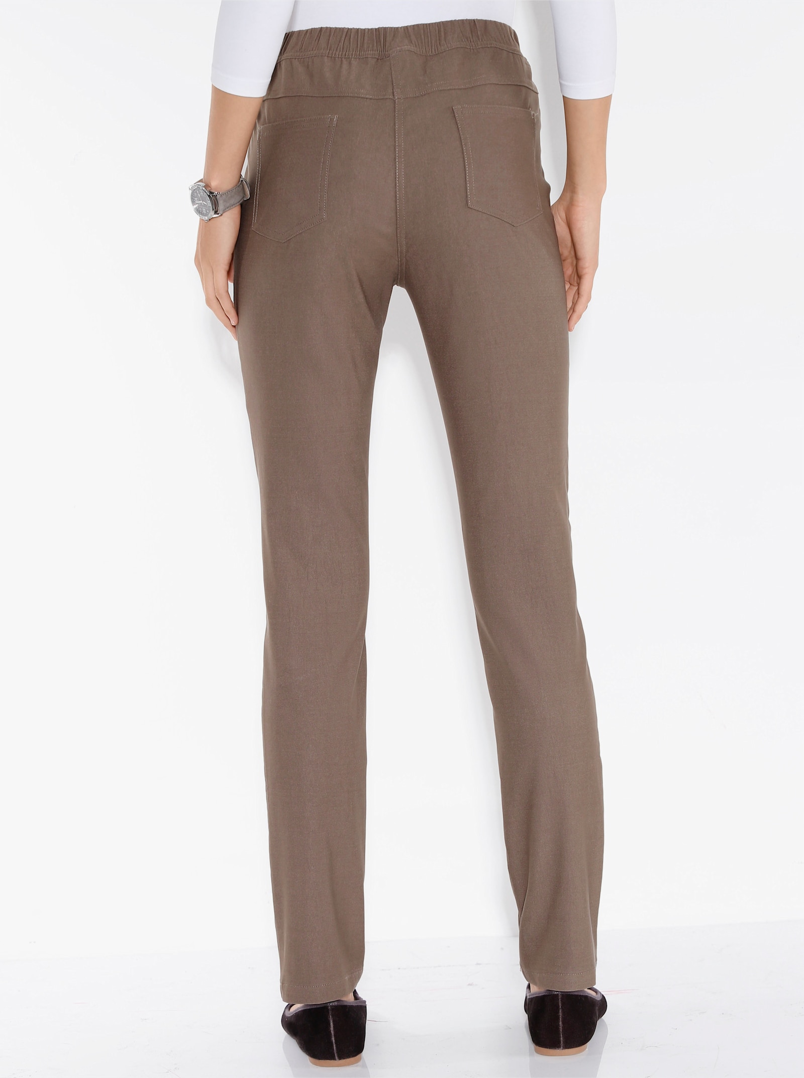 Broek van binnen opgeruwd - taupe