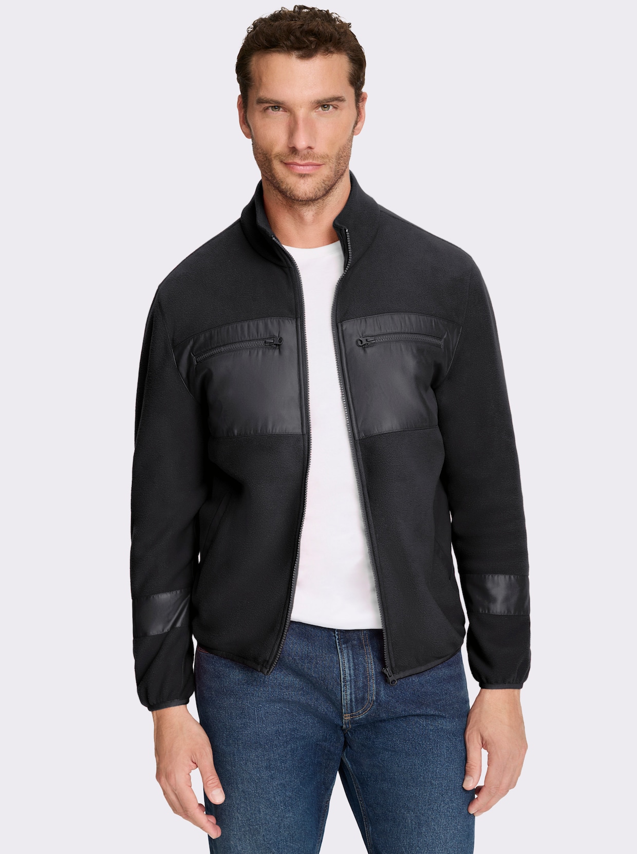 Marco Donati Fleecejacke - schwarz