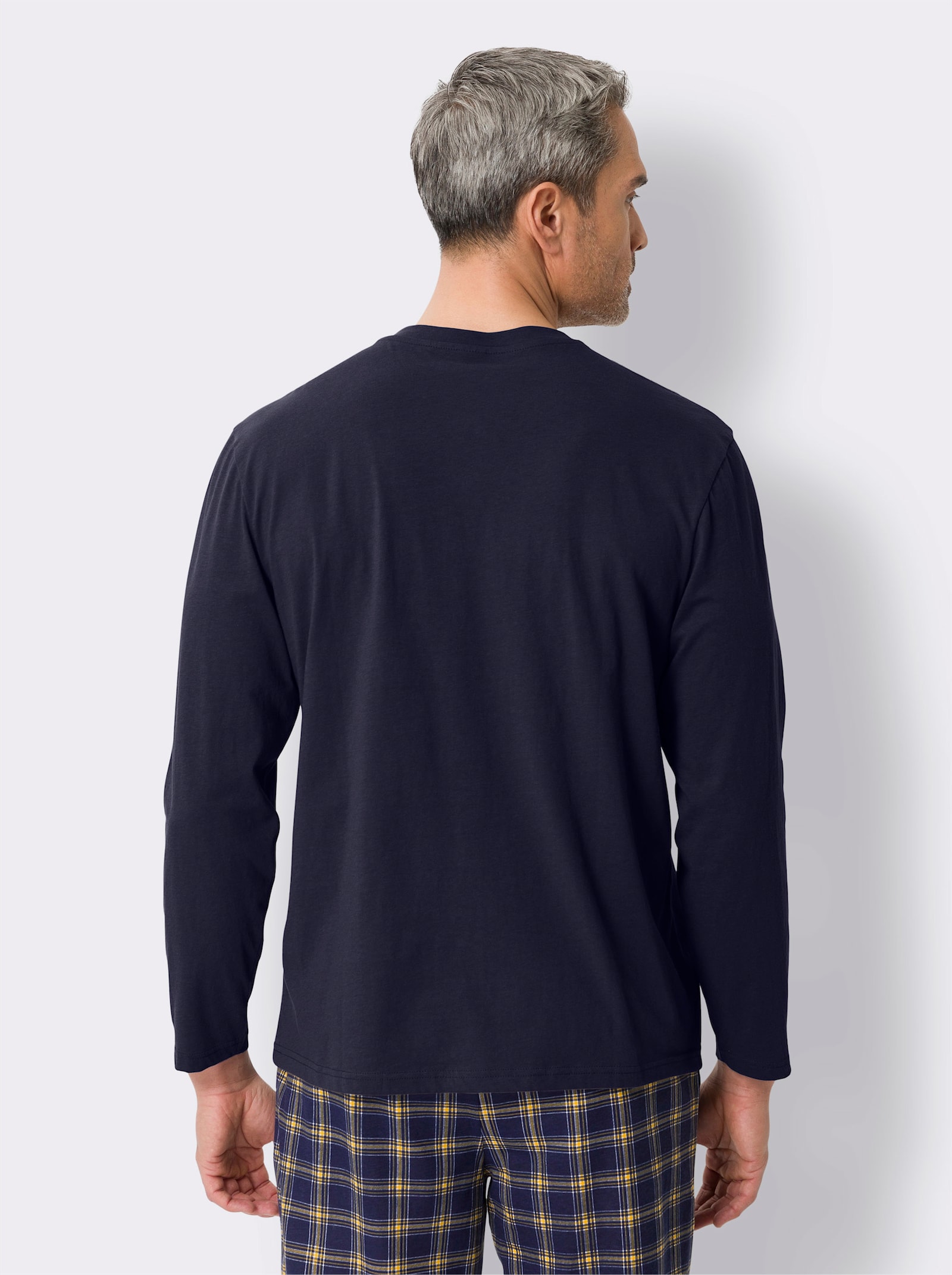 Horný diel pyžama - námornícka modrá