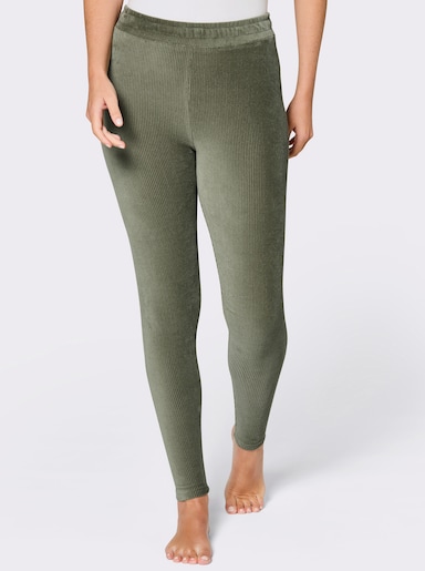 feel good Leggings in Nicki-Qualität - khaki
