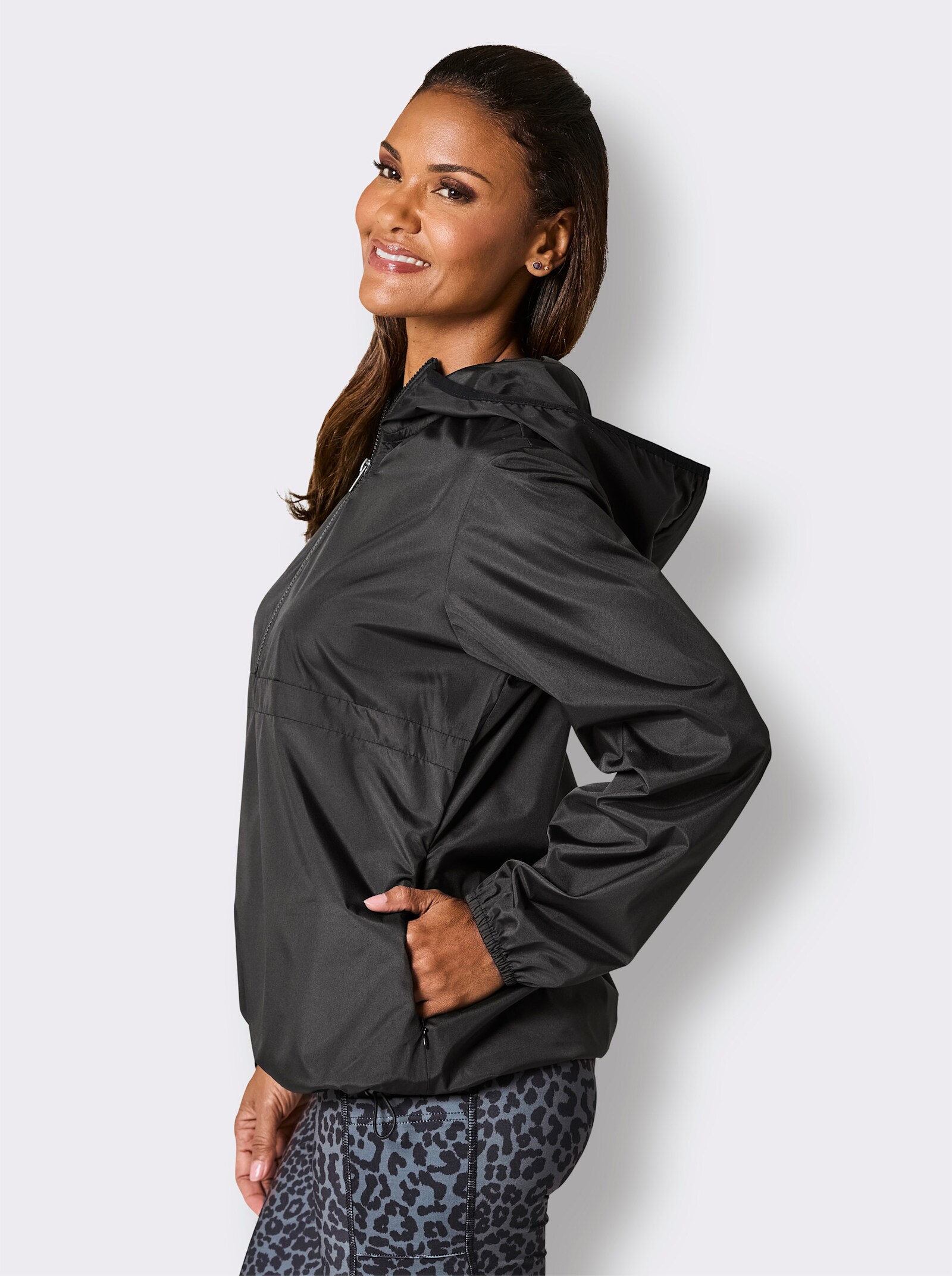 Catamaran Sports Funktionsjacke in Schlupfform - schwarz