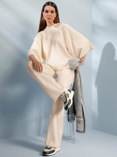 heine 3/4 Arm-Pullover mit Stehkragen - champagner