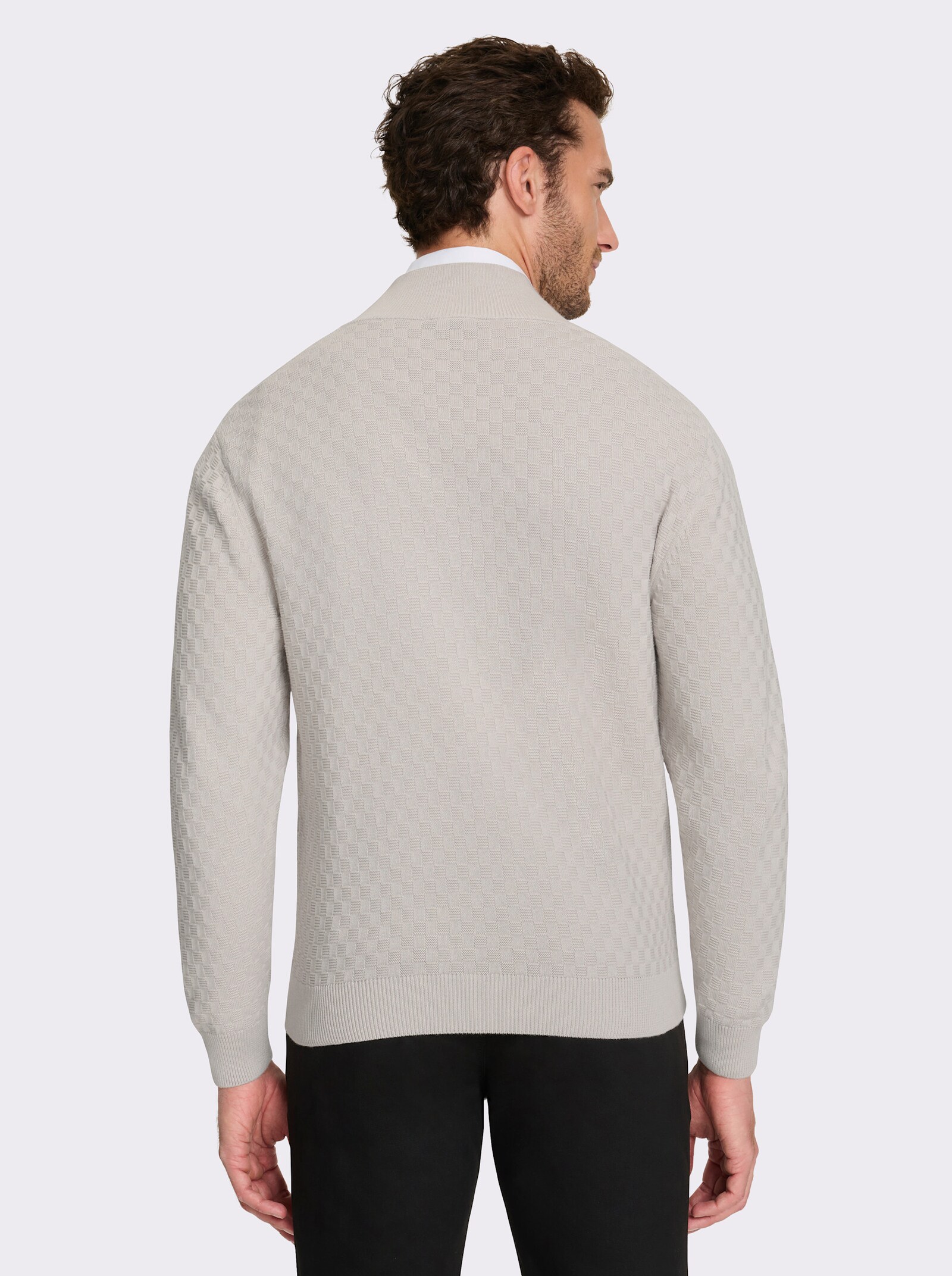 Marco Donati Vest met blinde ritssluiting - lichtgrijs