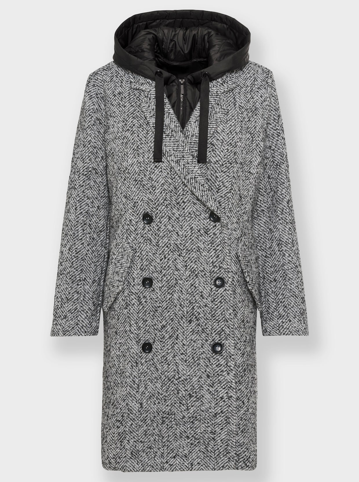 heine Manteau - noir-blanc à motifs