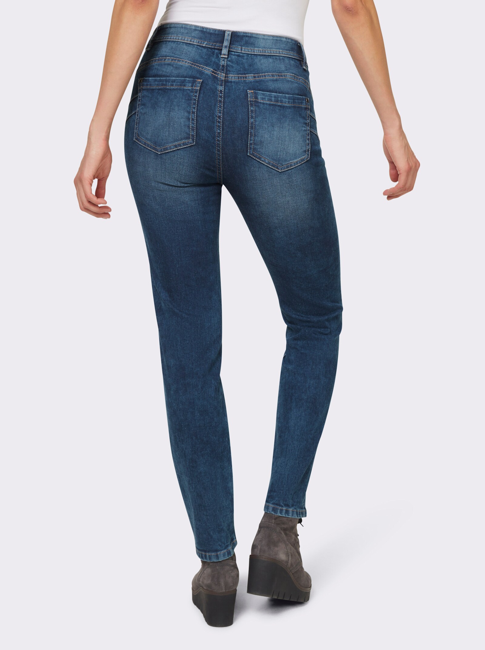 heine Röhrenjeans mit Push-up-Effekt - dark blue