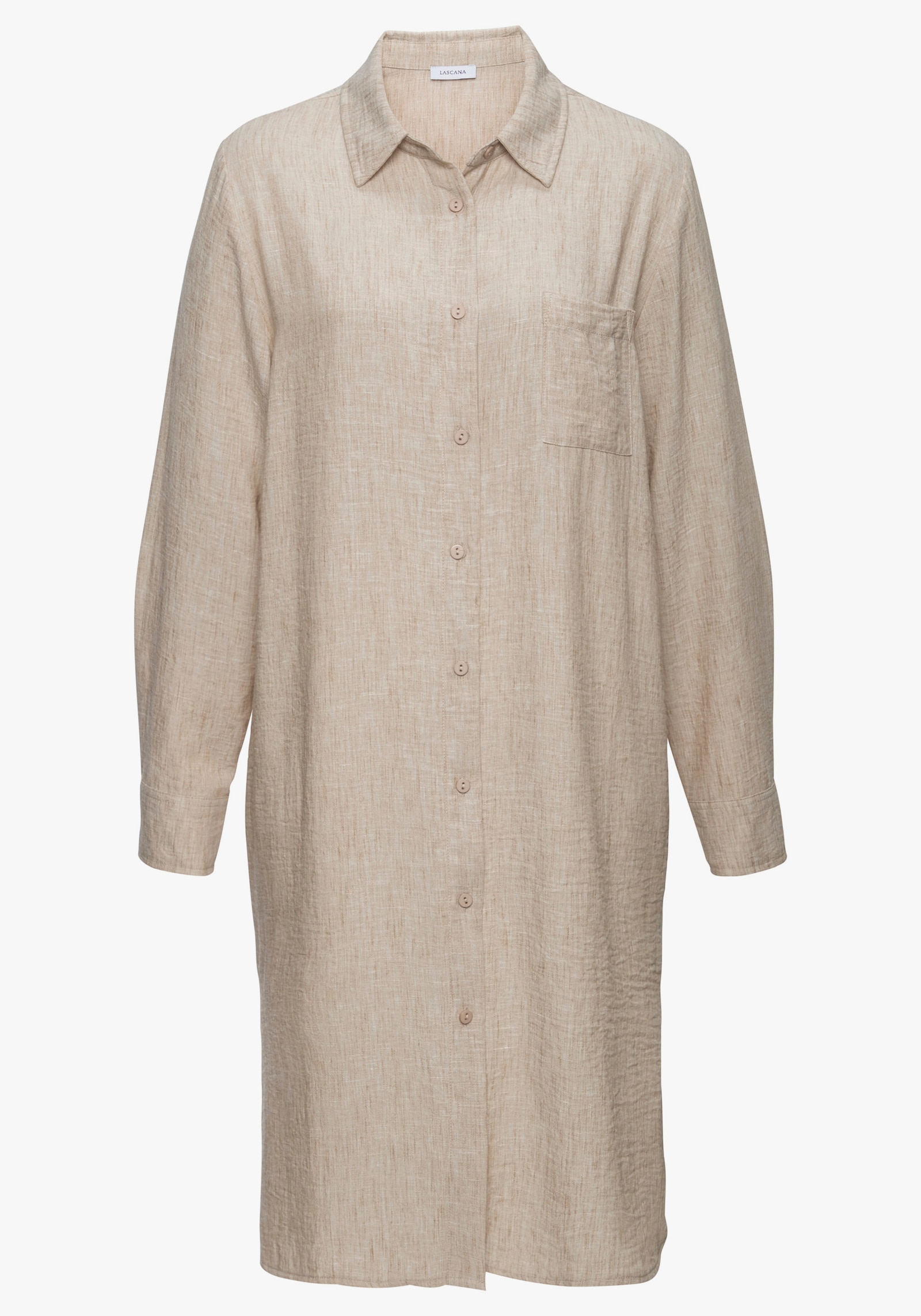 Buffalo Longline blouse - beige gemêleerd