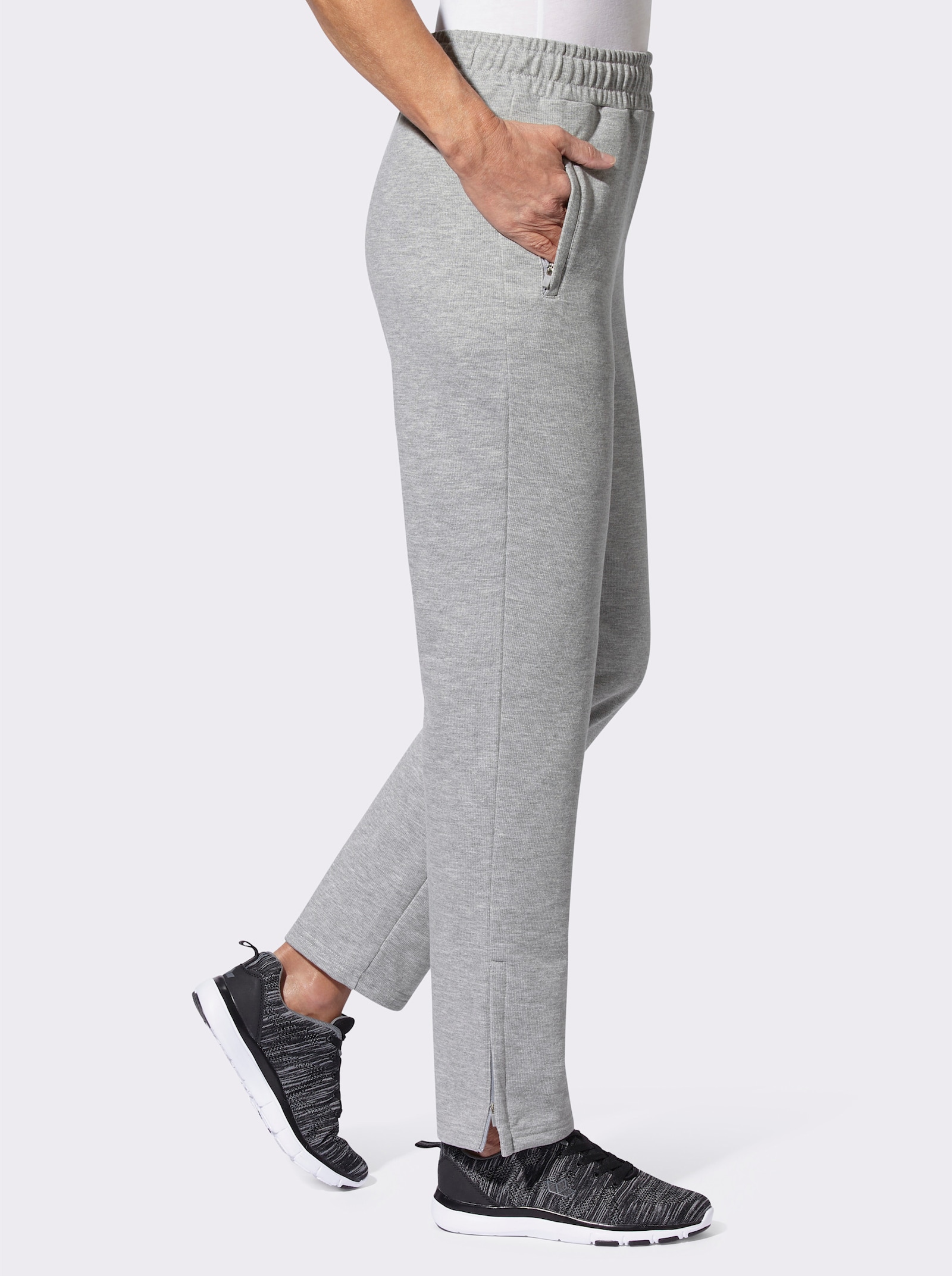 Catamaran Sports Freizeithose mit Reißverschluss-Taschen - grau-meliert