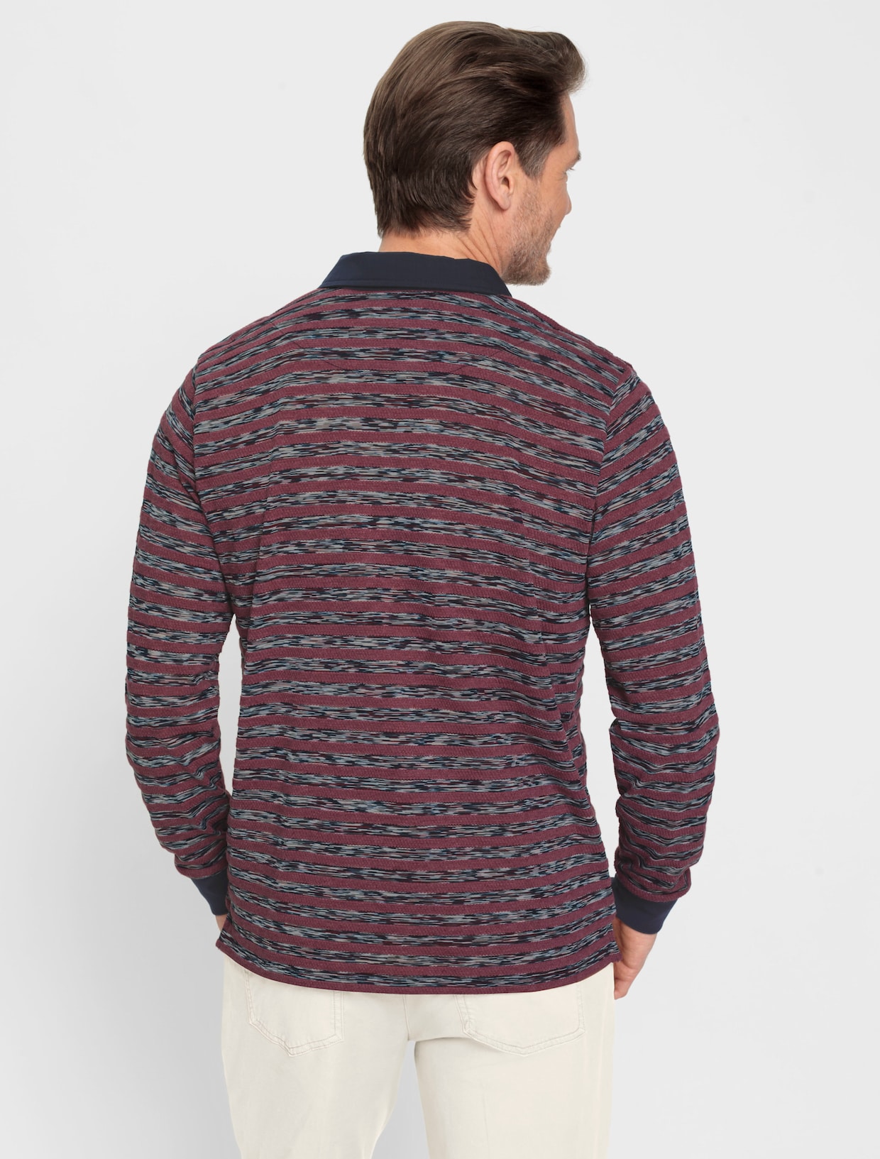 Marco Donati Longsleeve - marine/bordeaux