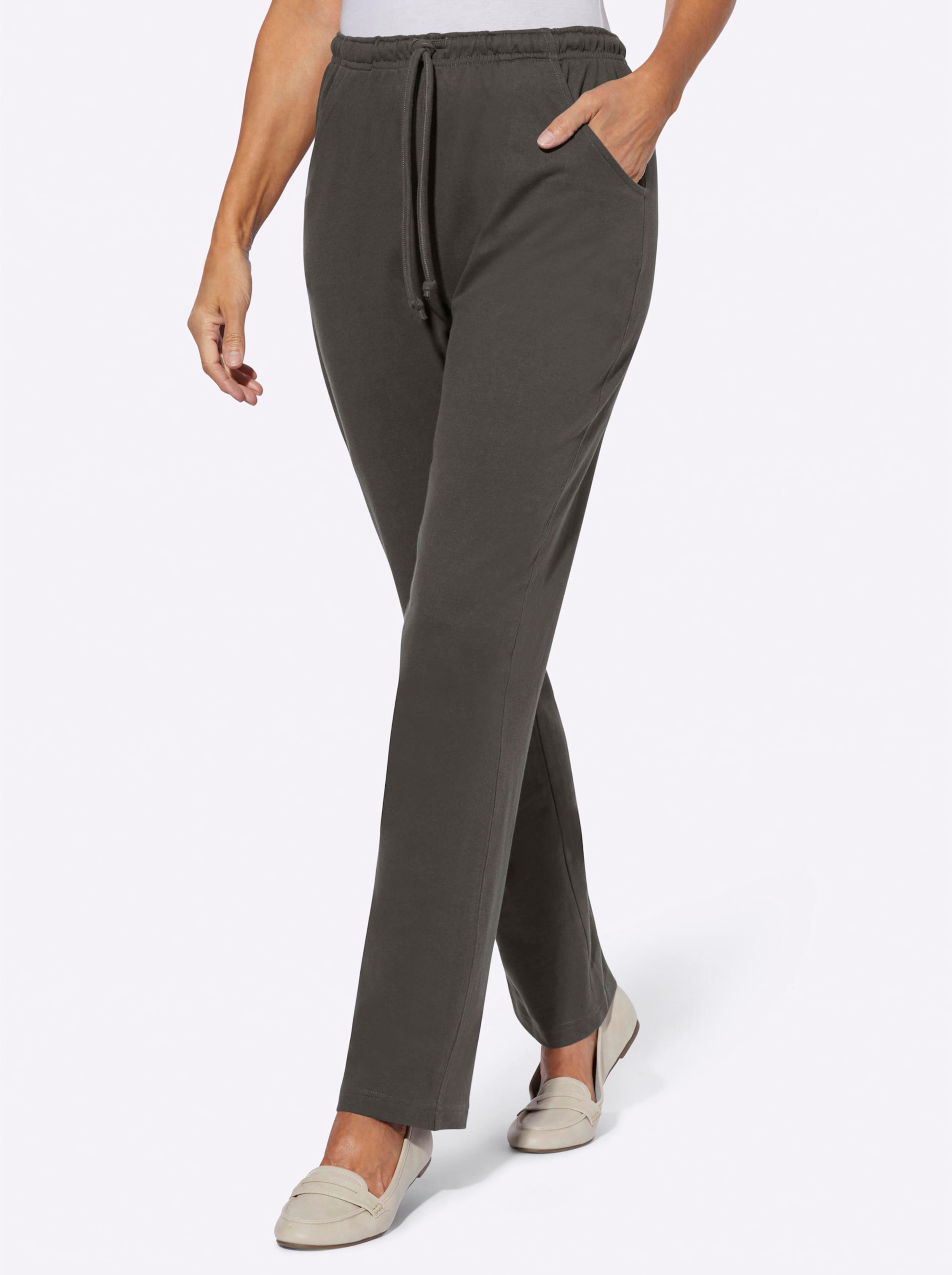 Sheego Damen Graphit Jerseyhose - Bild 2