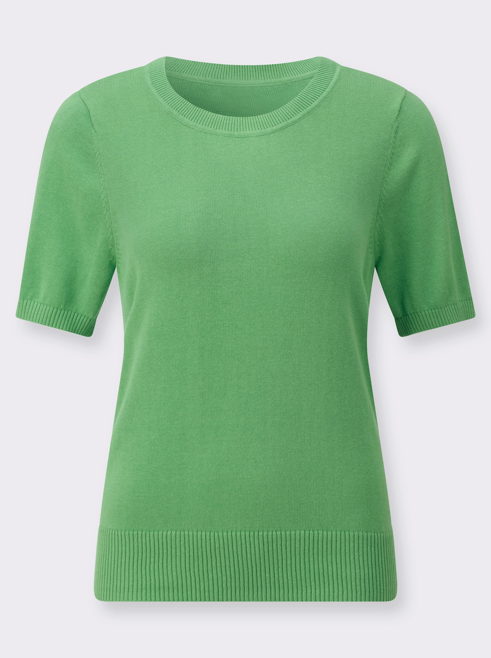 Pulóver, bavlna, rebrované zakončenia - jablková